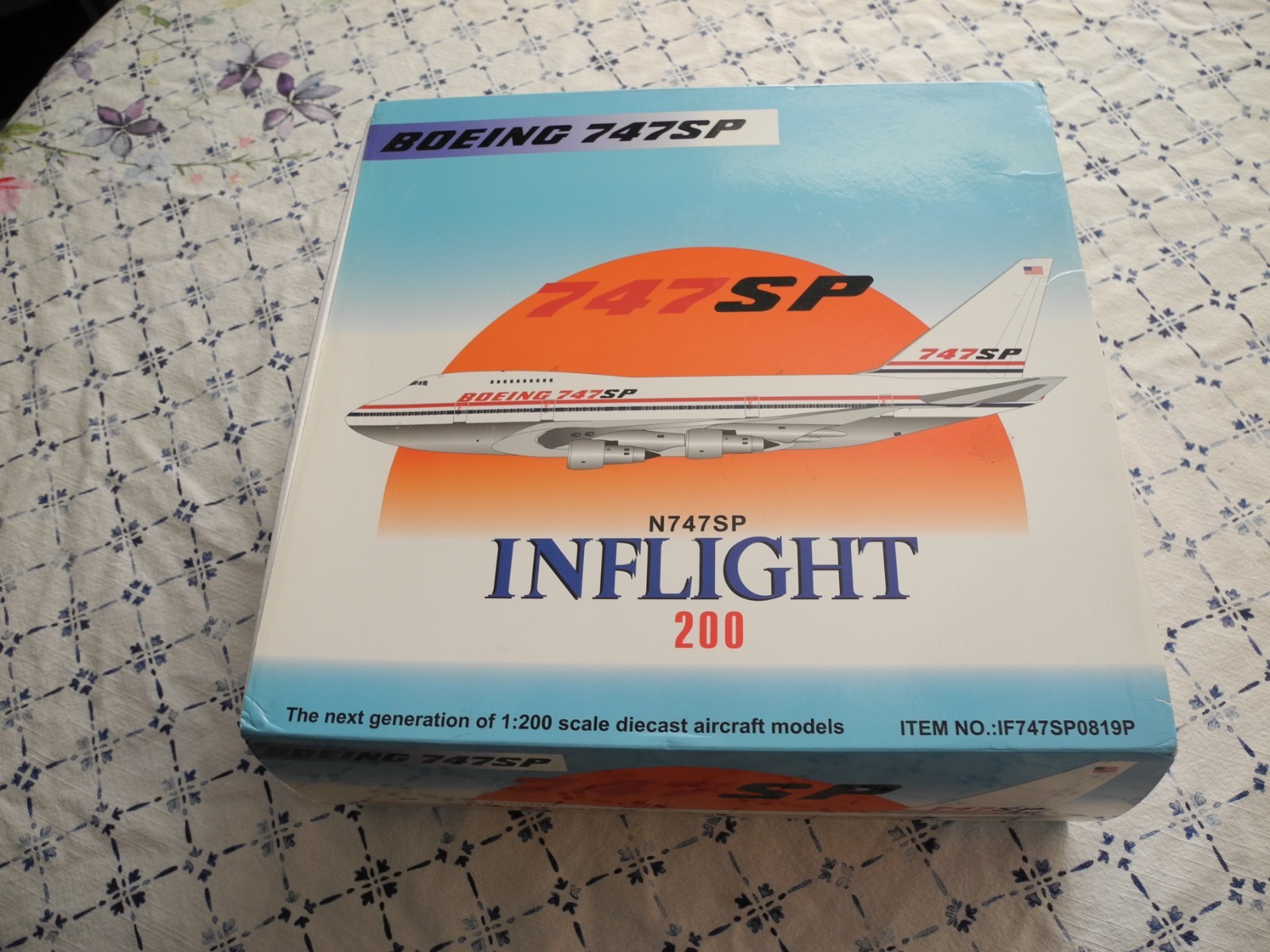Extremely RARE Collectors' FIND  Boeing 747 SP Factory Markings, 1:200, PERFECT