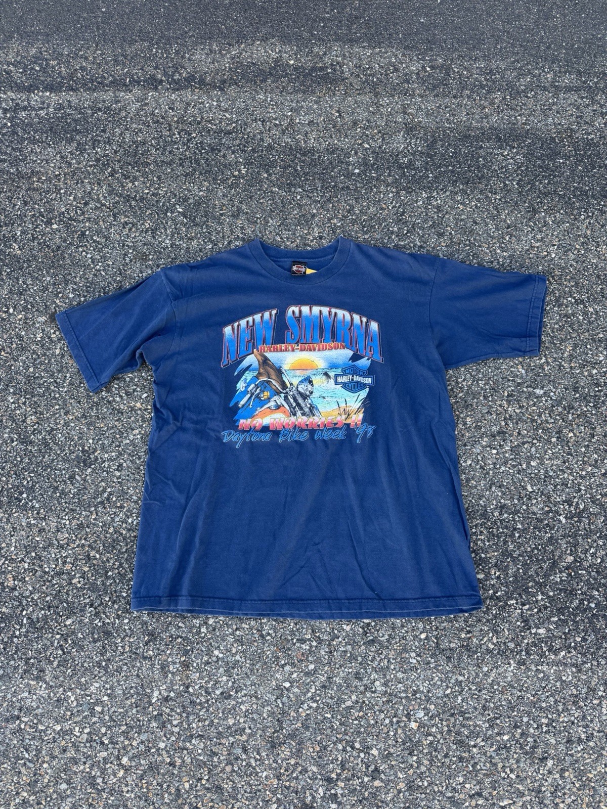 Harley Davidson Vintage New Smyrna Beach 1997 Shirt Size XXL