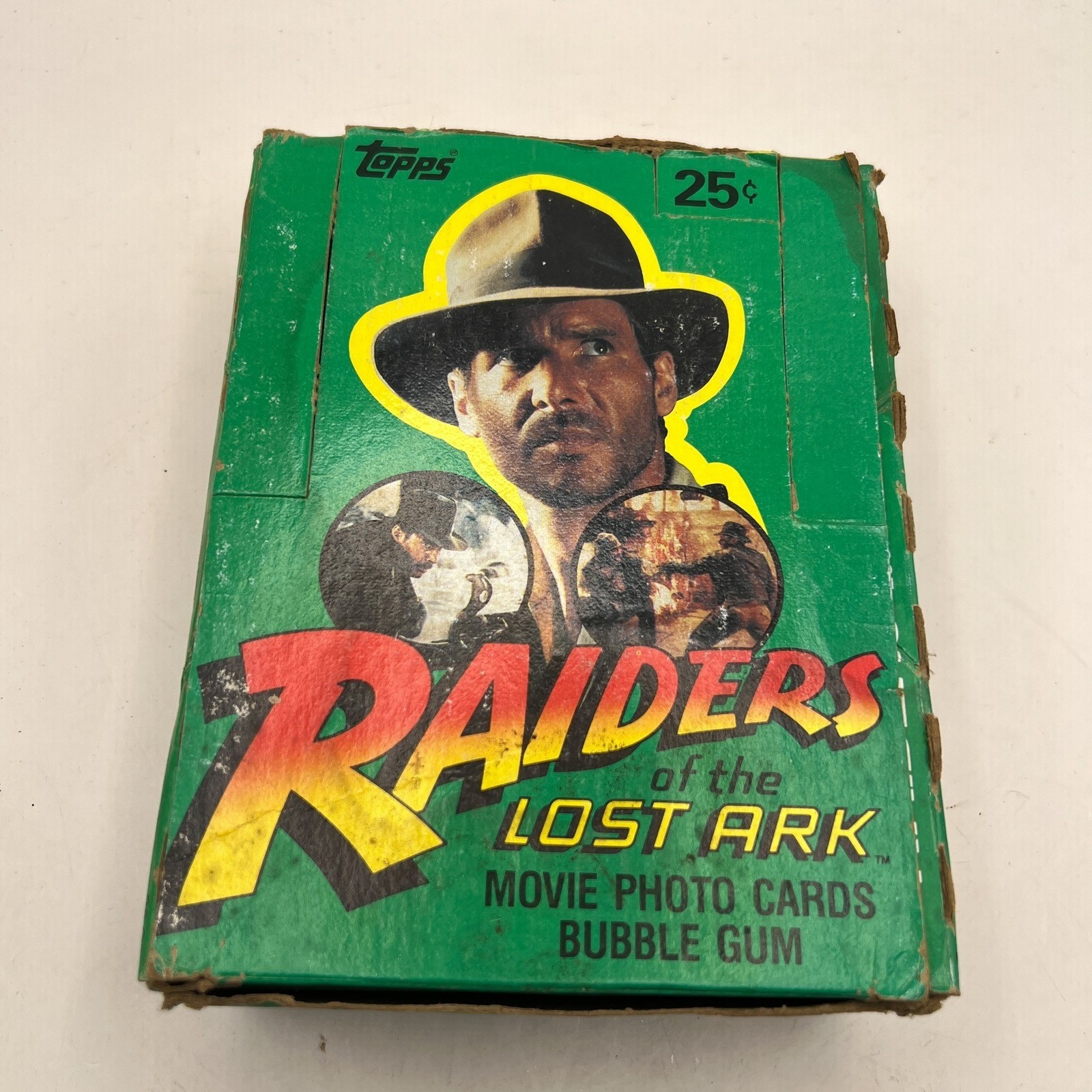 Vintage 1981 Topps Raiders of the Lost Ark 31 Unopened Packs & Display Box
