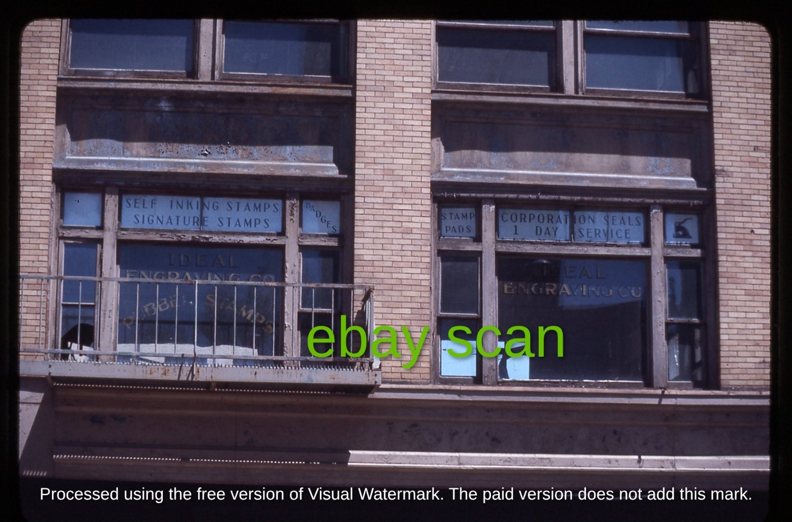 Original Slide (2) - Ideal Engraving Co. - Dwight Street - Springfield MA, 1978