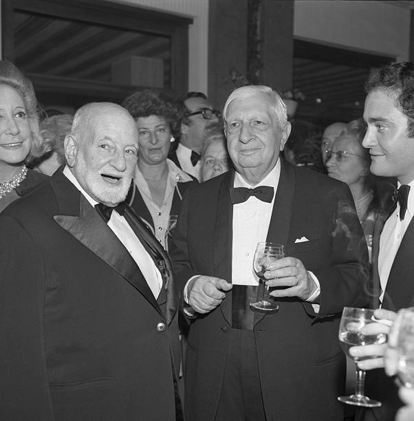 Painter Giorgio De Chirico Standing With A Glass Of Wine In - 1973 Venice photo
