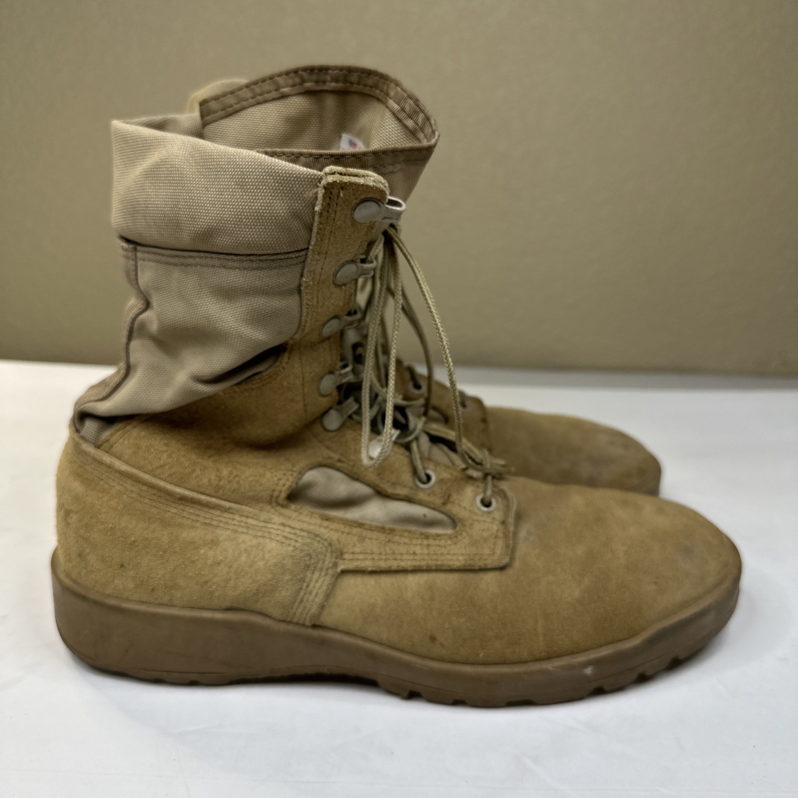 BELLEVILLE 390 DES TAN SAND KHAKI HOT WEATHER MEN'S COMBAT BOOTS 10.5 R