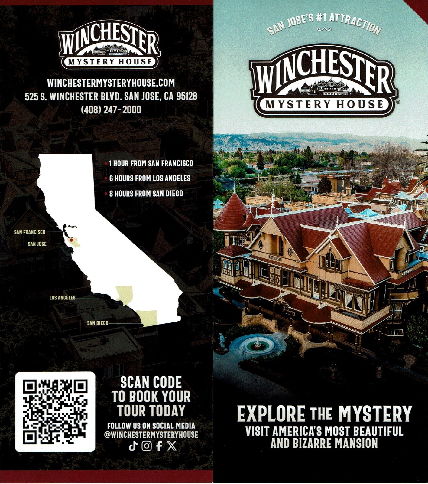 Winchester Mystery House Modern Brochure