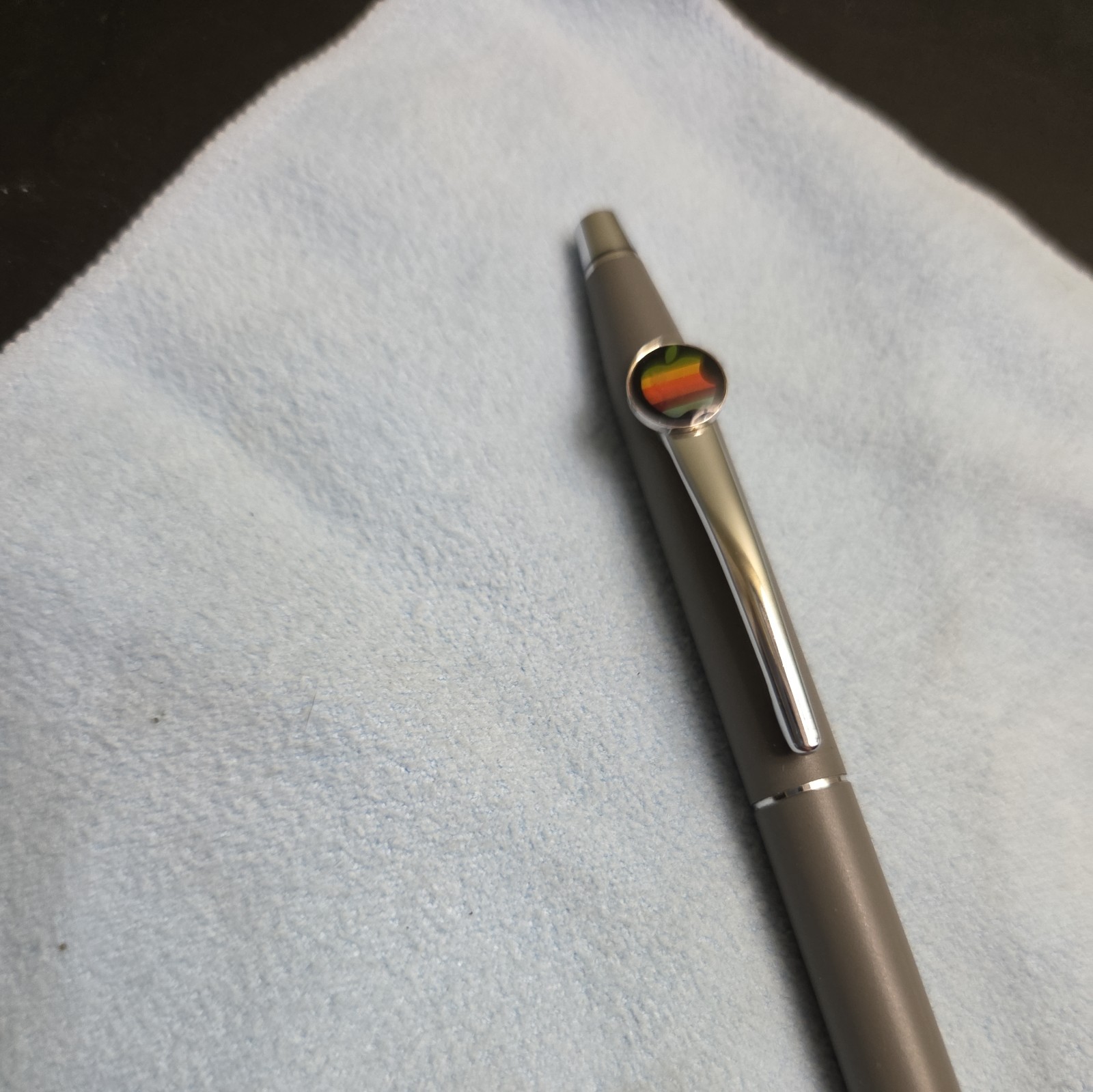 Vintage 1980’s Apple Computer Macintosh Rainbow Logo Cross Pen