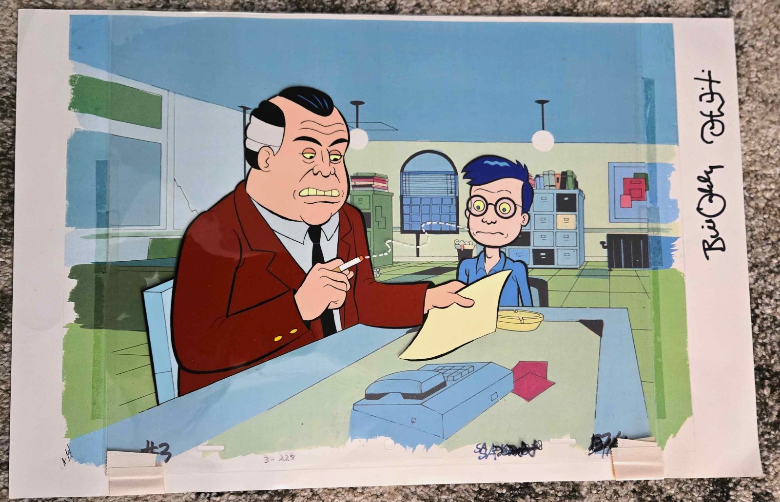 MISSION HILL - SIGNED - SIMPSONS SHOWRUNNERS CEL - BILL OAKLEY & JOSH WEINSTEIN