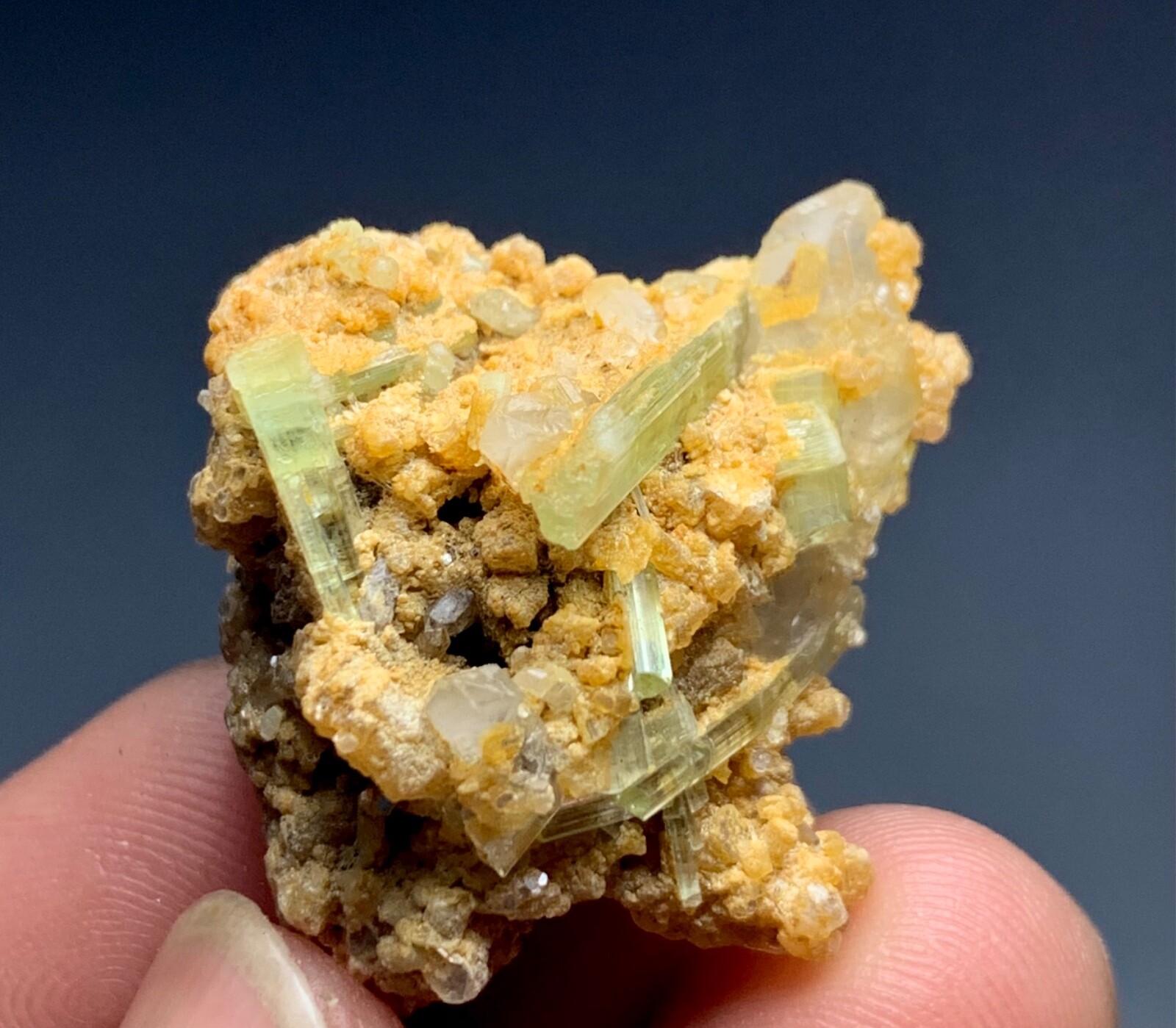 70 Cts Tourmaline Crystals with Quartz from Afghanistan.