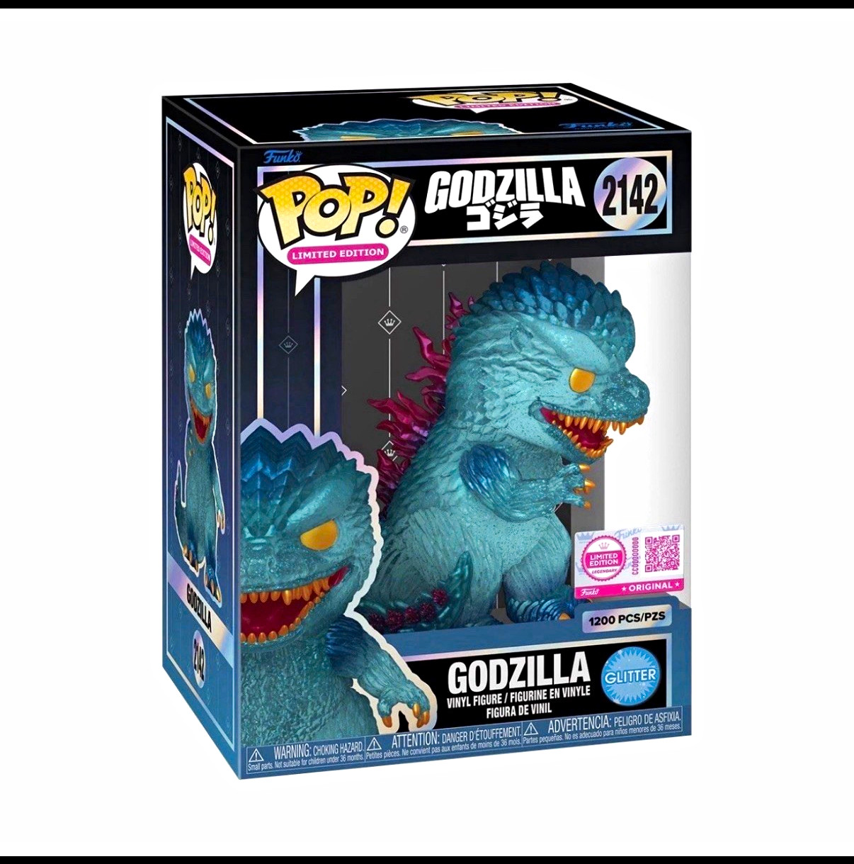 Funko Pop Godzilla (Glitter) with Pop Protector #2142 LE1200 SEALED BOX