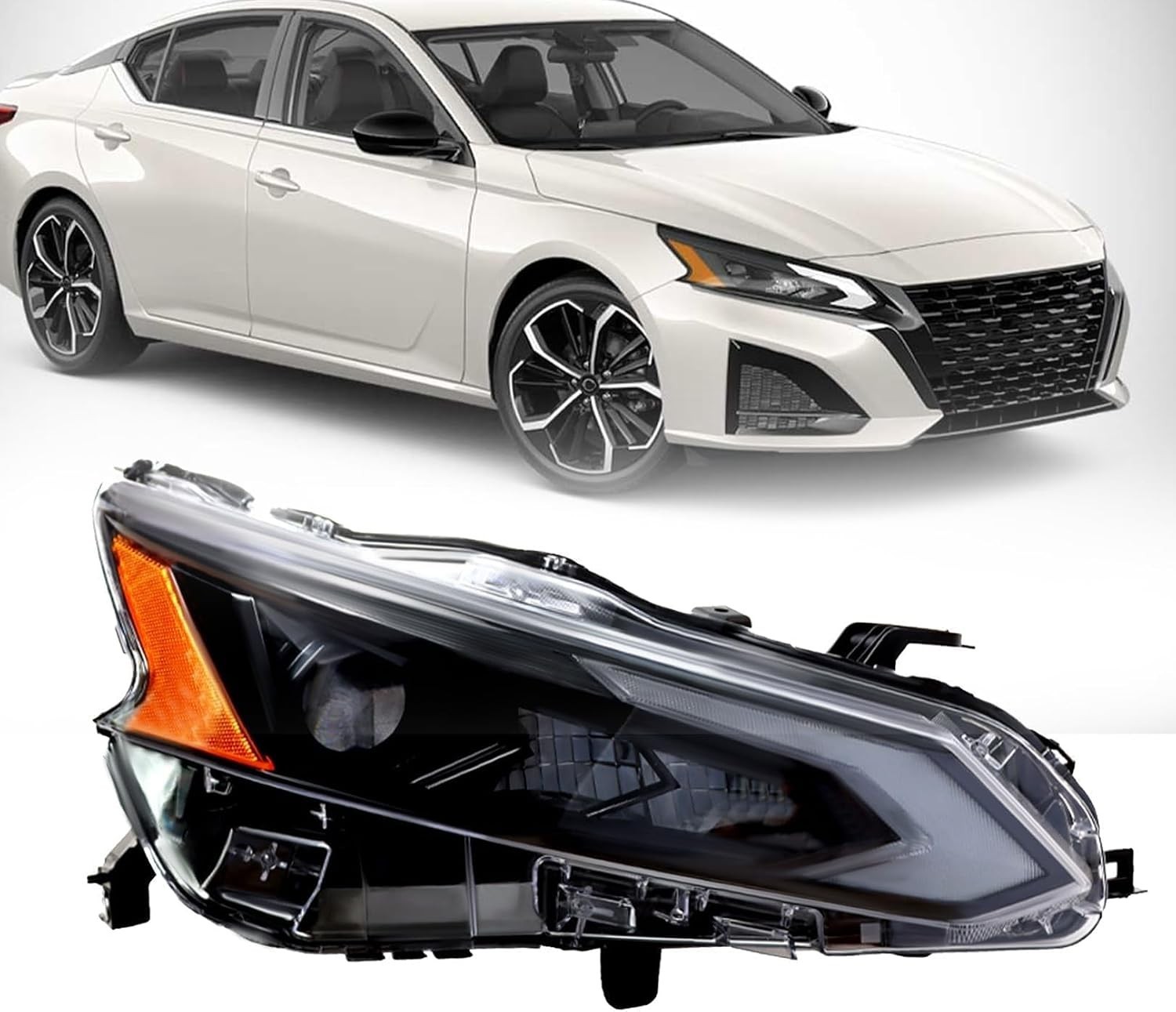 Right Headlight Assembly Compatible with Altima 2023 2024 2025