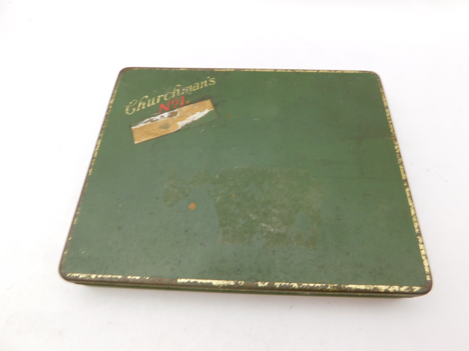 Vth Churchman\'s No 1 Cigarette Tin Litho Case Holder Box Tobacciana  (EMPTY)