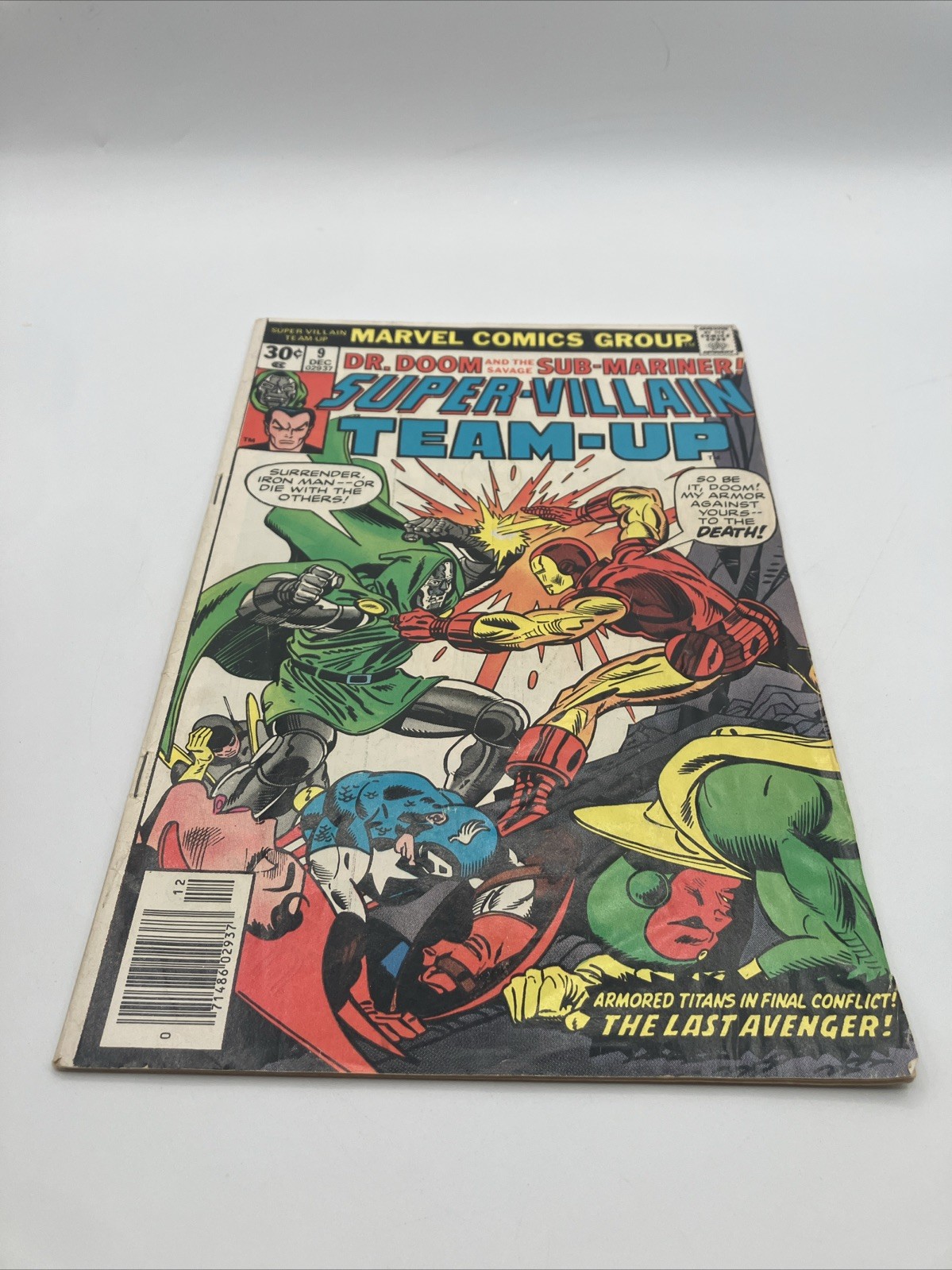 SUPER-VILLAIN TEAM UP # 9 (Marvel, 1976) - 1st IRON MAN / DR DOOM Battle