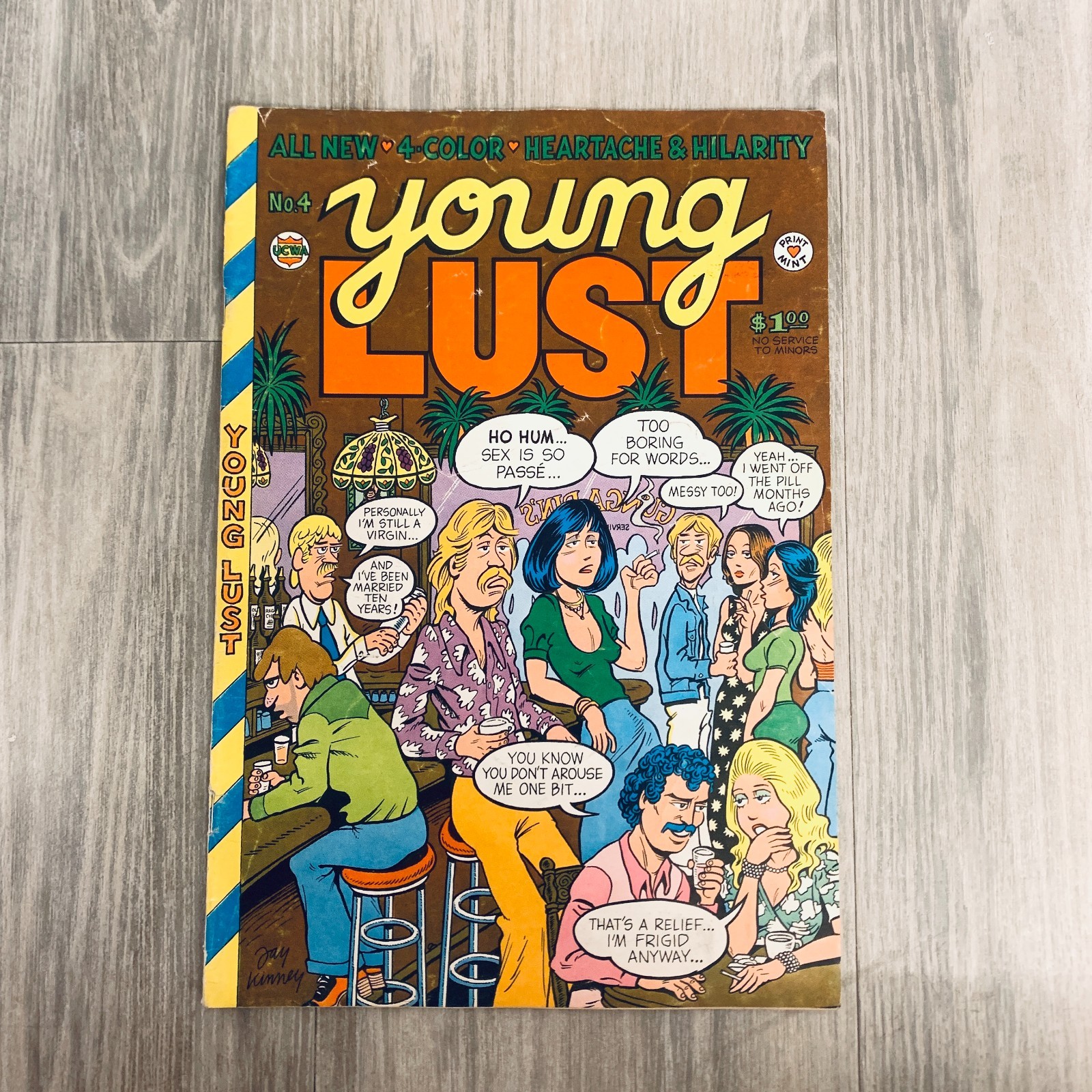 Young Lust 4 1974 Print Mint Kimney $1.00 Comix