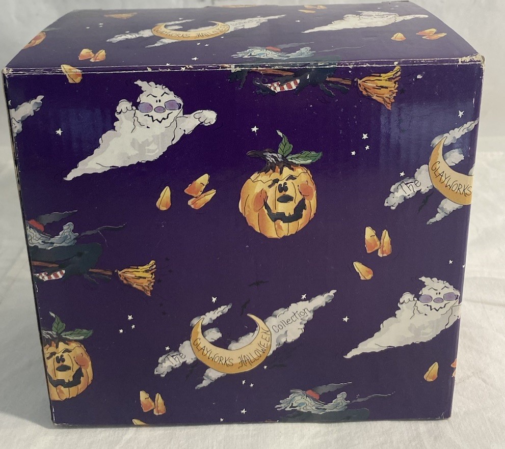 NOS 2002 Blue Sky Clayworks Halloween Ornament Grissella the Witch HTF In Box