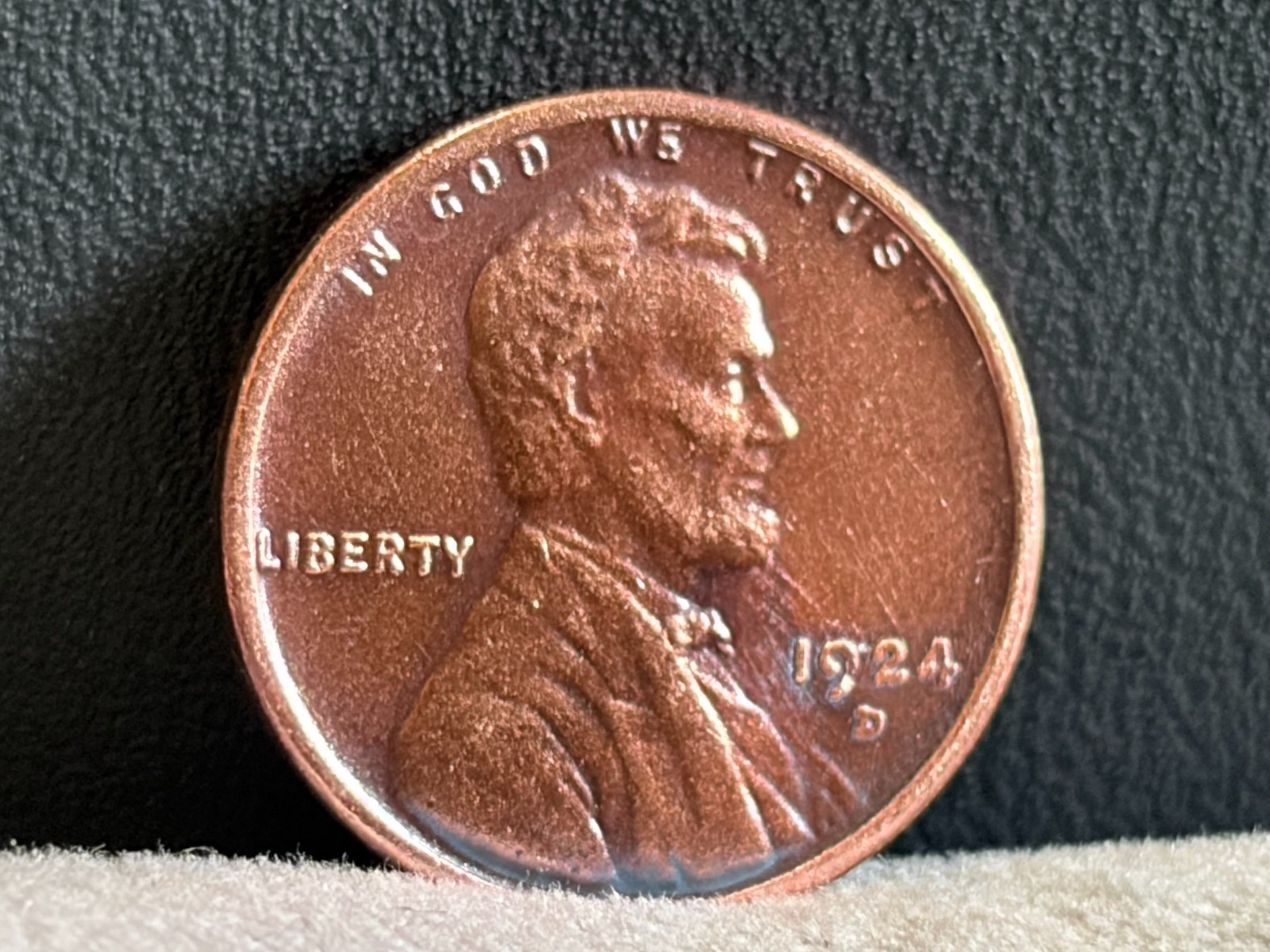 1924-D Lincoln Wheat Cent As shown in the figure
