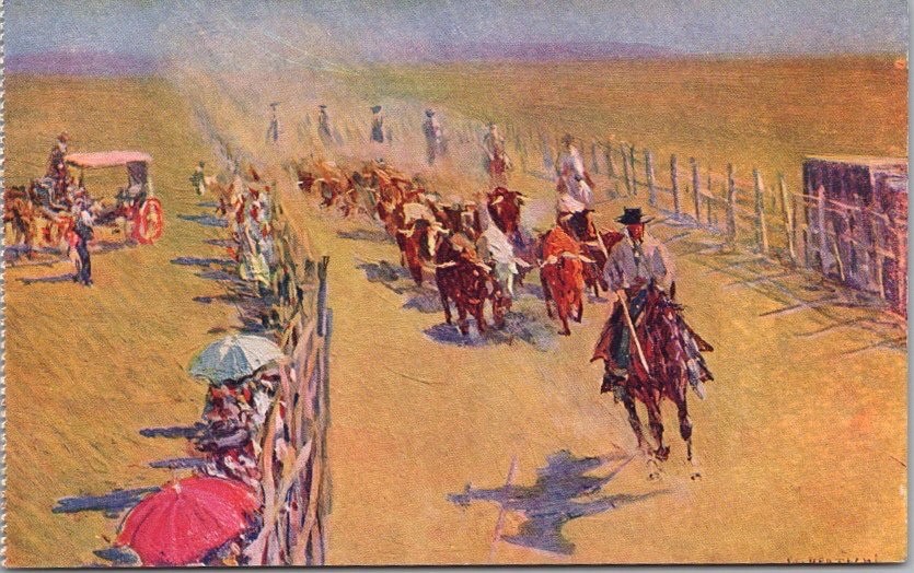 Vintage SPAIN Artist-Signed MARIANO BERTUCHI Postcard \