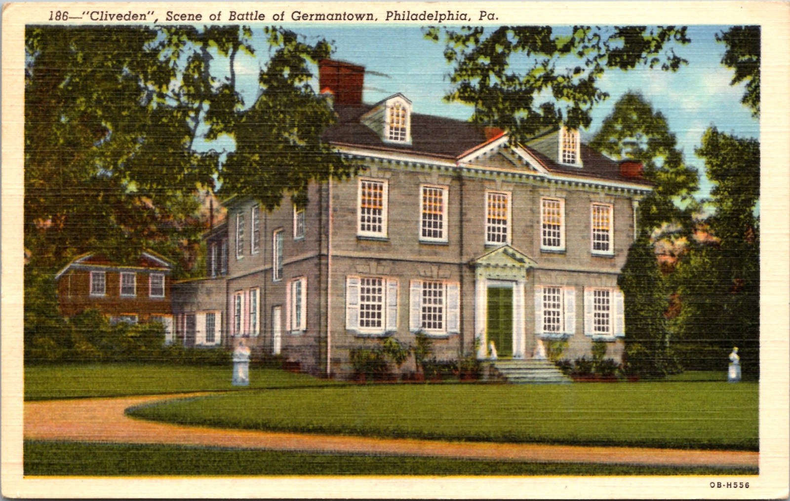 Cliveden Philadelphia PA Vintage Postcard