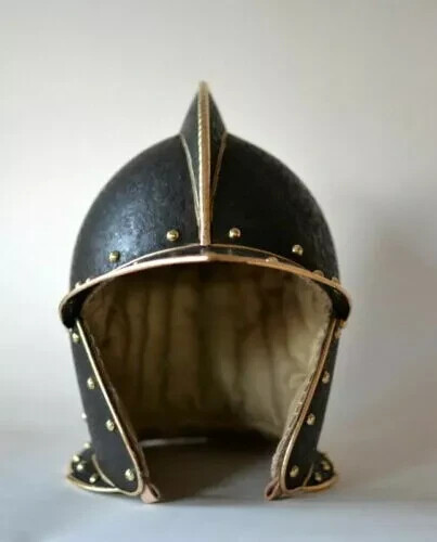 18GA Brass Medieval Greenwich Burgonet Helmet Museum Historical Helmet
