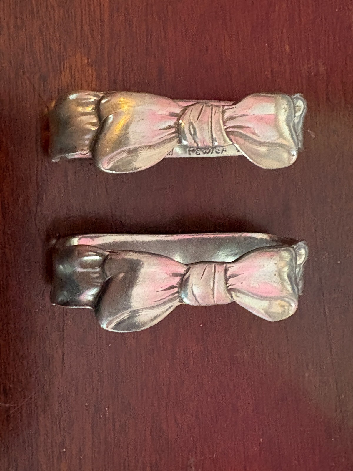 Vintage Seagull Pewter Napkin Rings Set of 2 1989 Bows