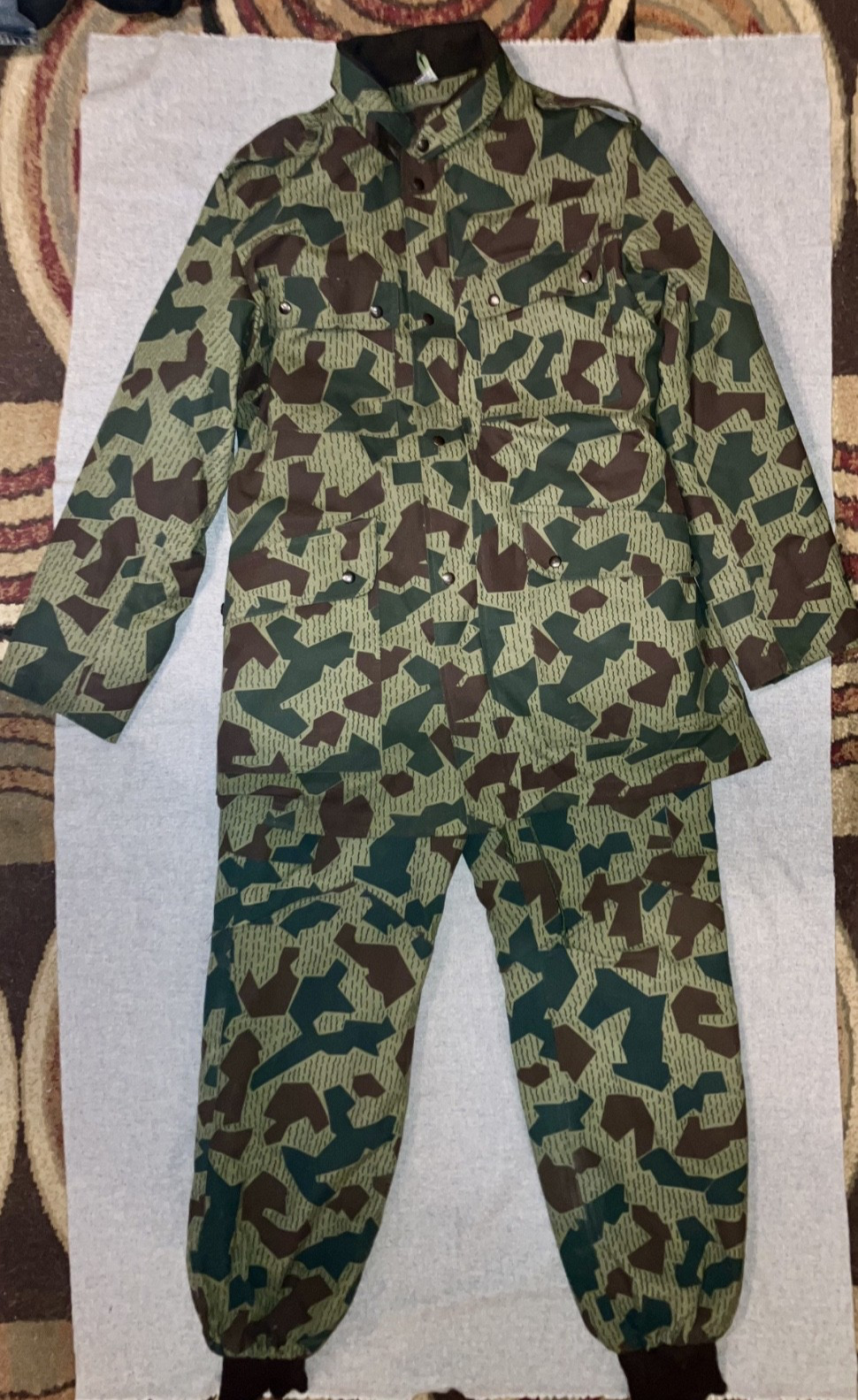 Rare 80s Bulgarian Splinter Camo Border Guard Uniform With Liners Size 176/104