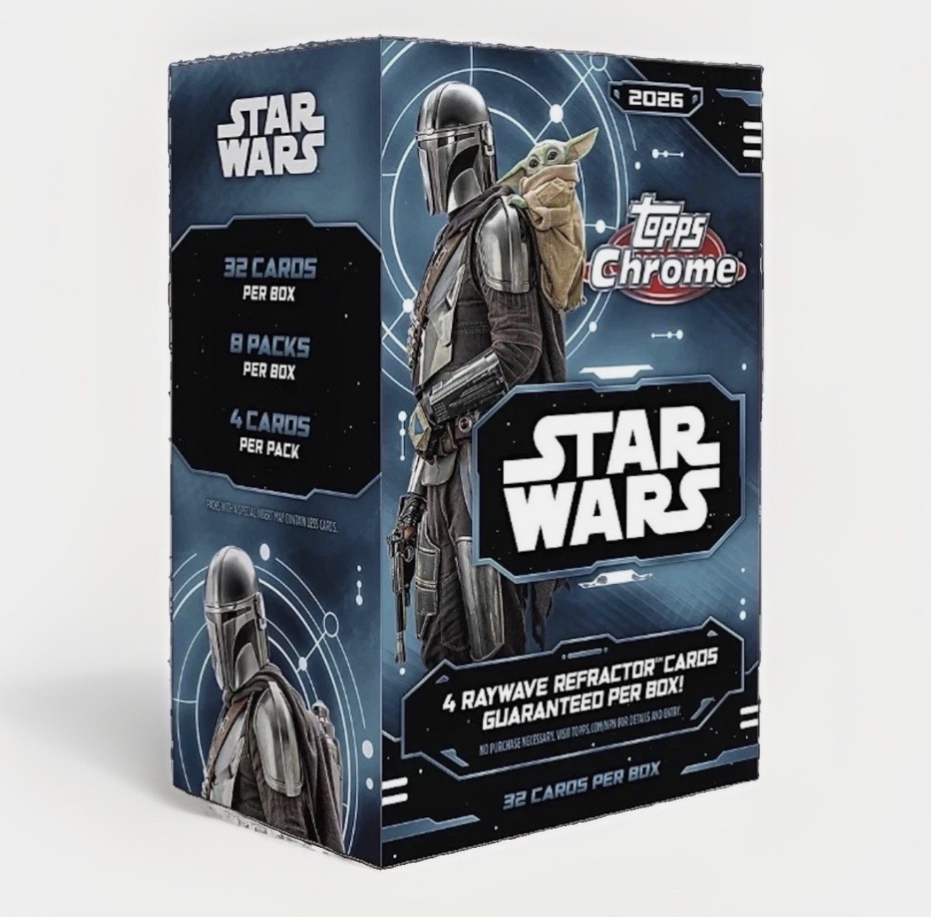 2026 TOPPS CHROME STAR WARS Value Blaster Box Disney Brand New Sealed 