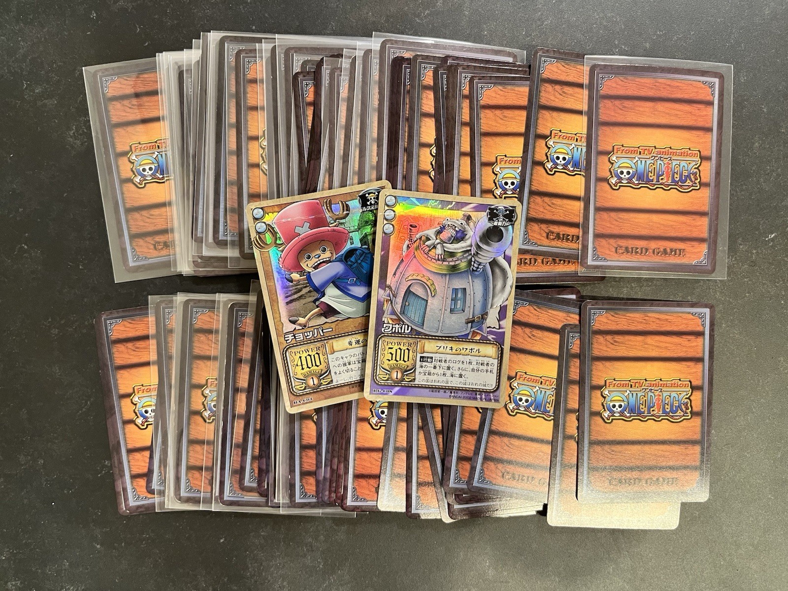 One Piece Card Game 77 Card Lot 2 HOLO CARDDASS EX Bandai Vintage Japanese 2002