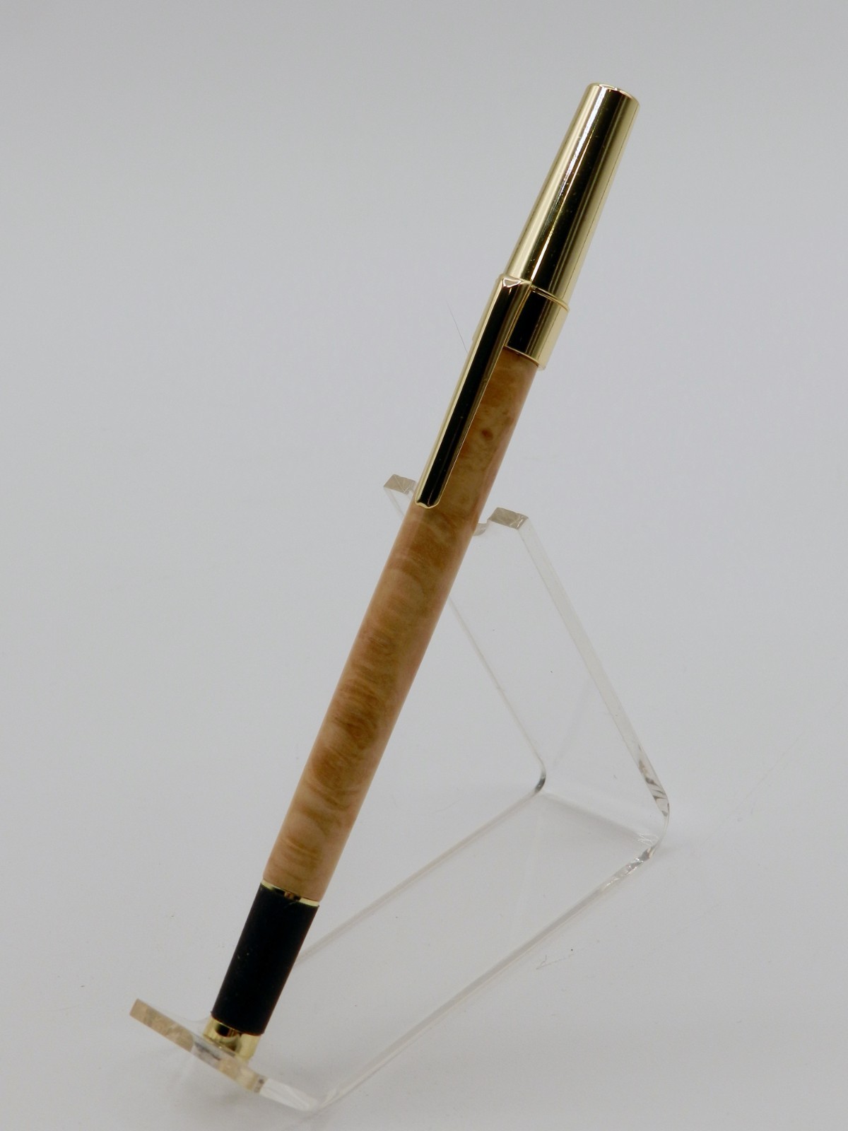 Handmade Icon Ballpoint Pen made with Box Elder Burl.  Makes A Great Gift #11