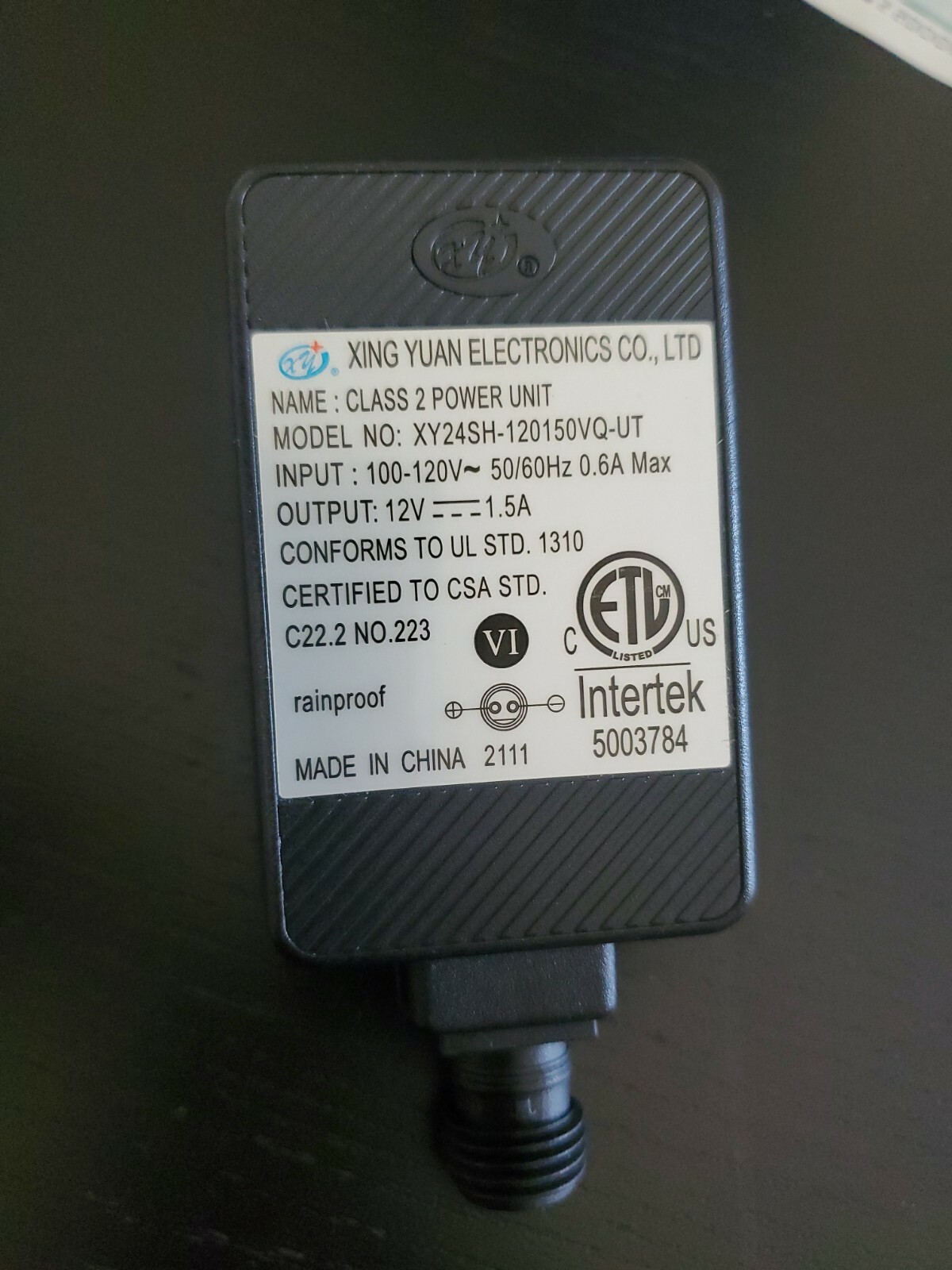 AC/DC POWER ADAPTER 1.5 A Holiday Airblown Inflatable Blow Up's 120V /12VDC  