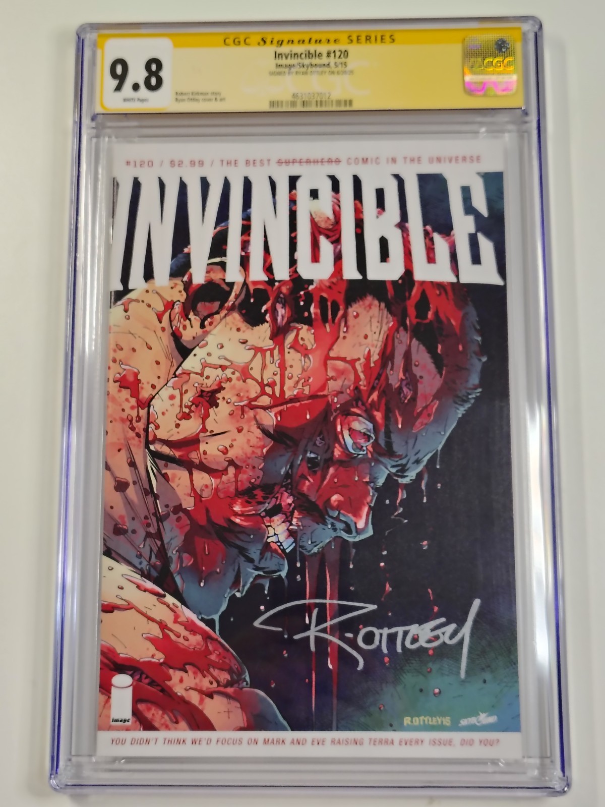 Invincible #120 CGC Signature Series 9.8 Ryan Ottley Death Battle Beast