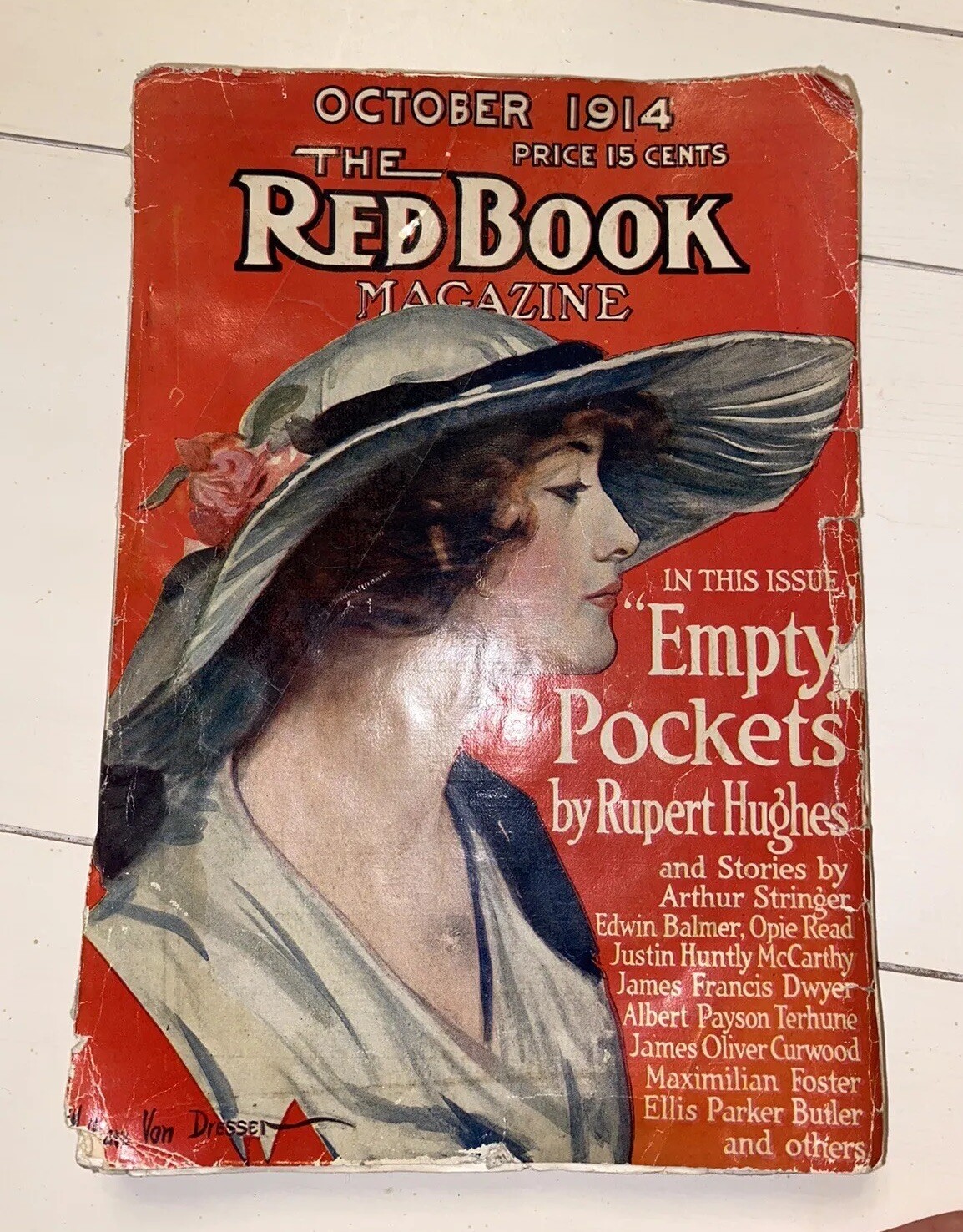 The Red Book Magazine October 1914 “Empty Pockets” Ephemera WW1 Era Great read
