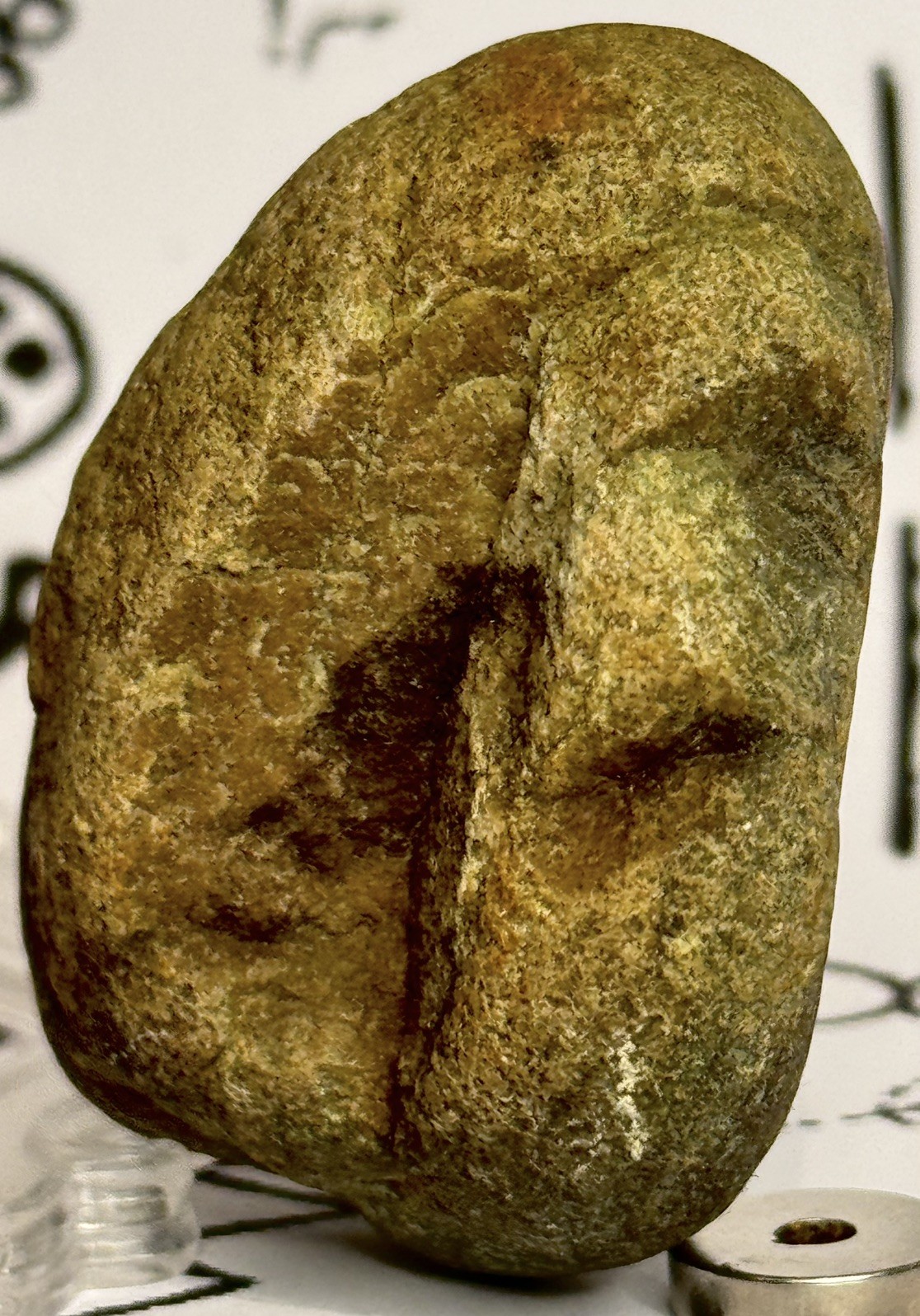 Stone Effigy Figure Carved Stone Pre Historic Artifact, 3.2 oz • VA 