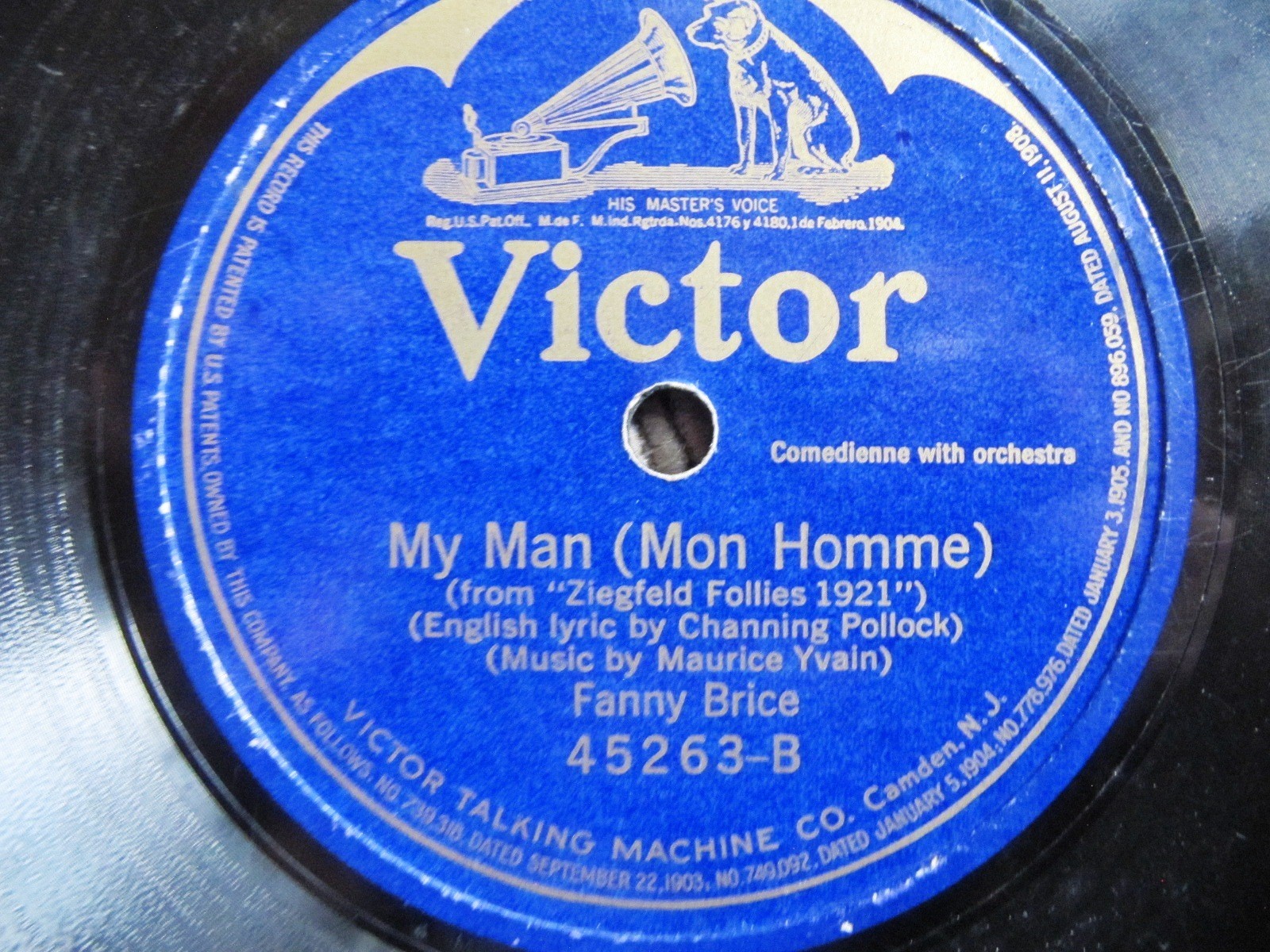 JEWISH Broadway THEATER 1921 FANNY BRICE Second Hand Rose MY MAN VICTOR Ziegfeld