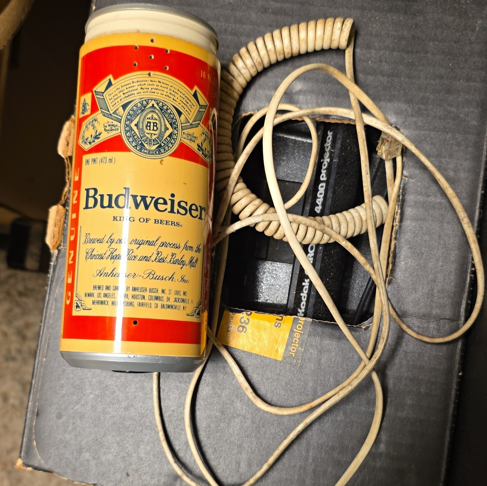 Budweiser Anheuser-Busch Beer Can Telephone Collectible Corded Phone