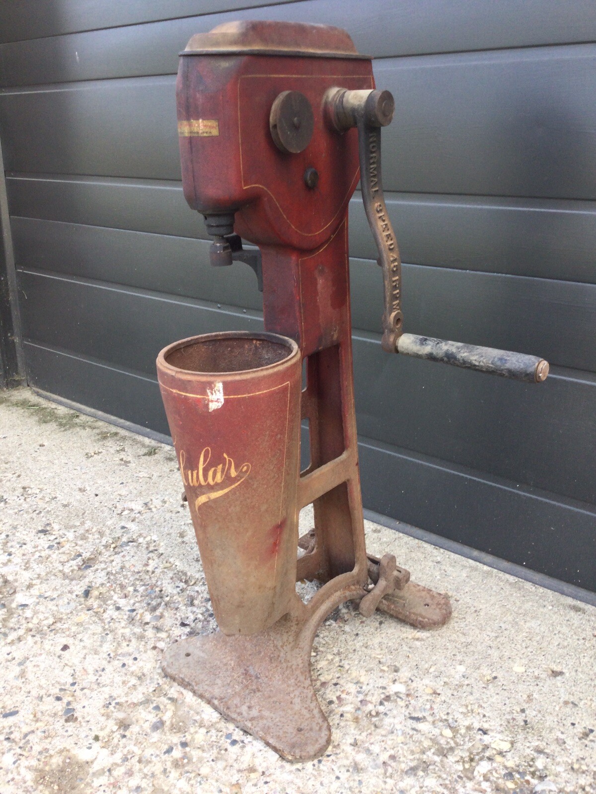 Antique Sharples Tubular Hand Crank Cast Iron Cream Separator United Dairy