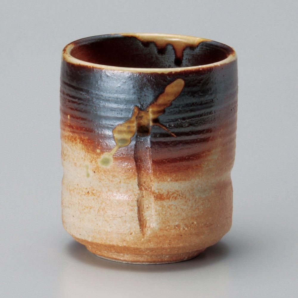 Shigaraki Kiridachi Yunomi Large Shigaraki Ware 8.8x10.7cm 380ml