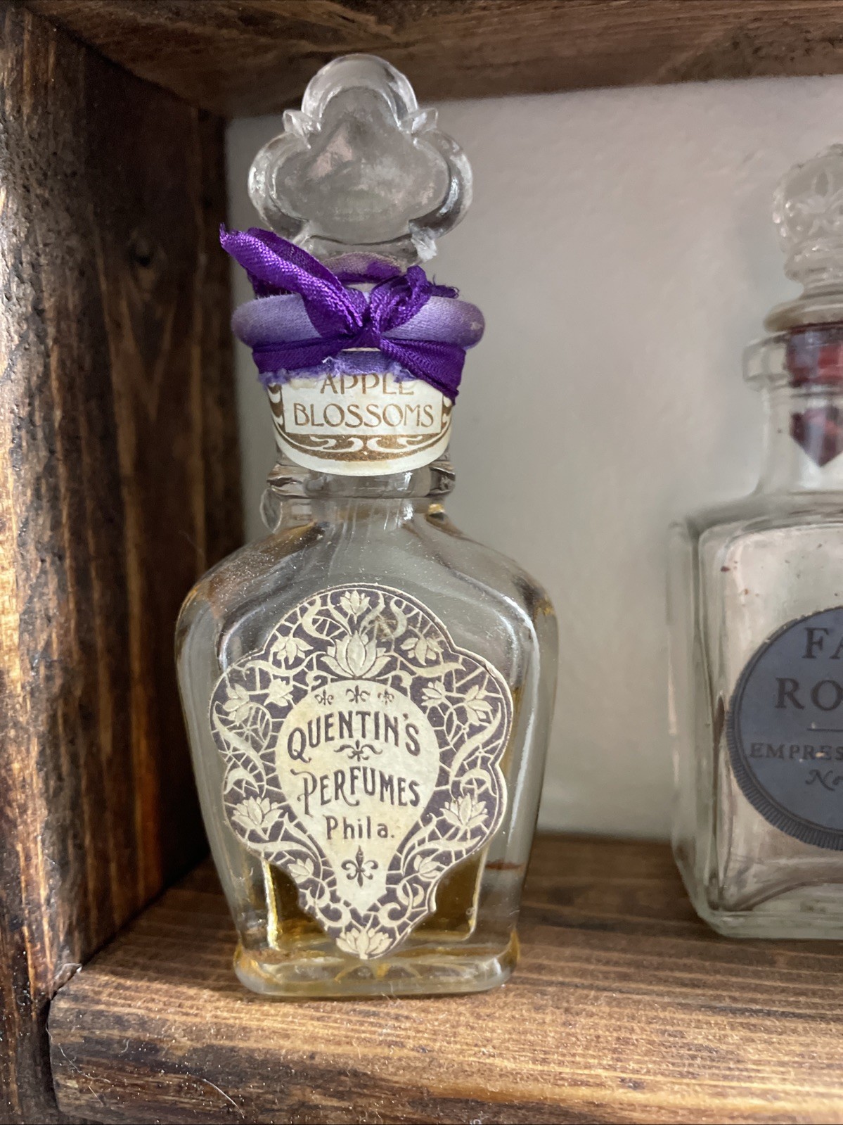 Quentin’s Perfume Bottle “Apple Blossom” c. 1880’s
