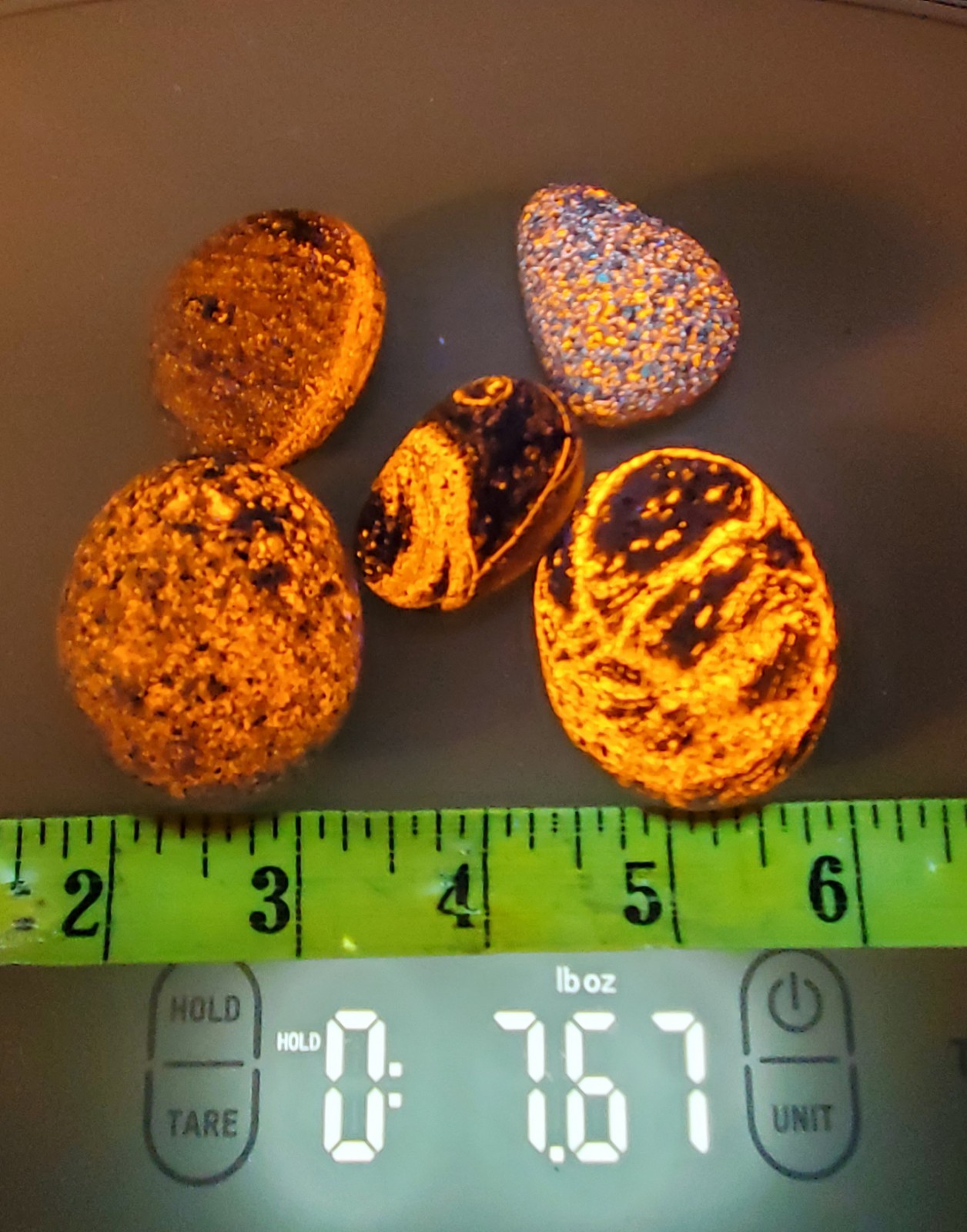 RARE PATTERNS Yooperlite Stone Super bright Fluorescent Sodalite LakeSuperior   