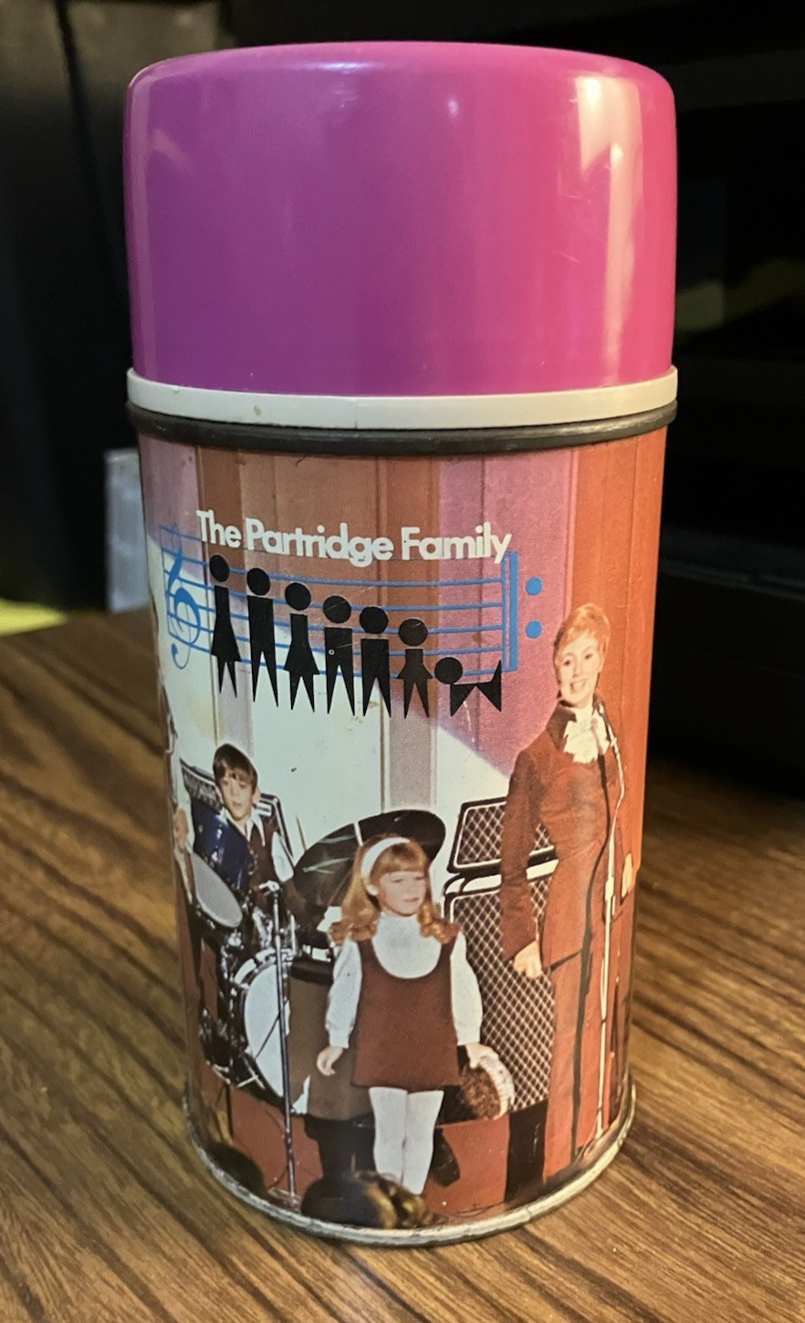 Vintage 1971 The Partridge Family Metal Thermos King Seeley