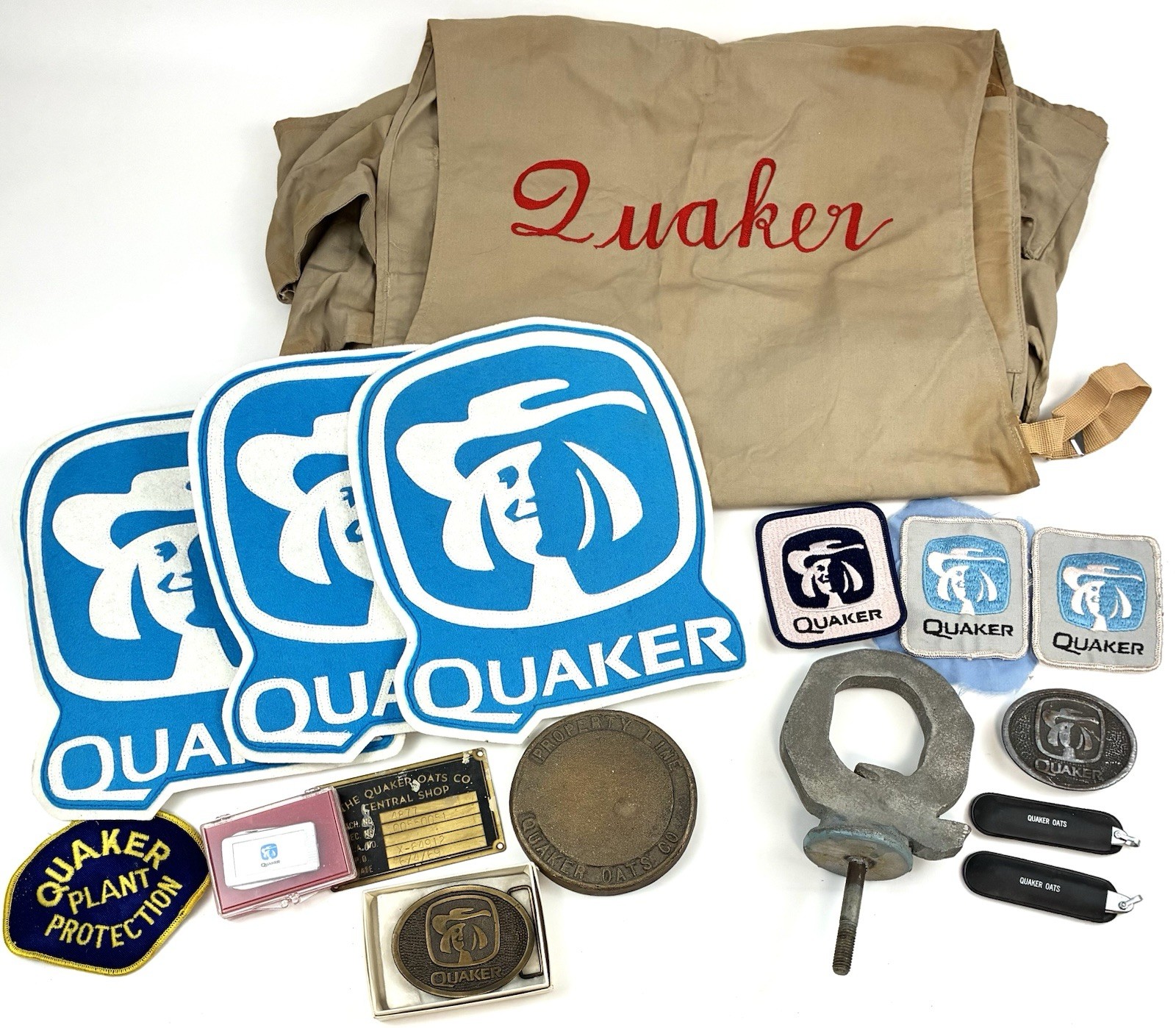 🤩ONE OF A KIND Quaker Oats Employee Collection UNIQUE Patches Knives OOAK Vtg