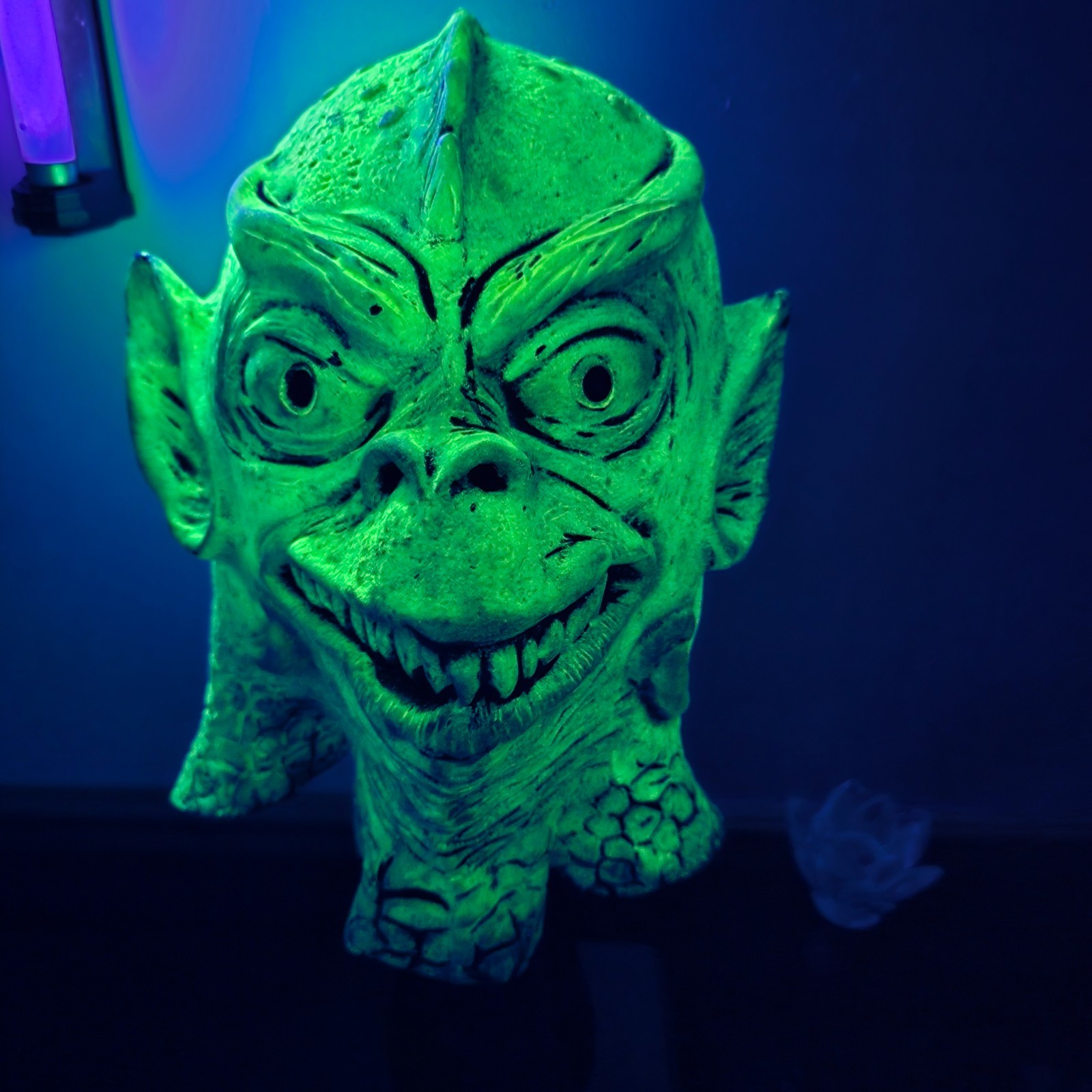 Vintage 1978 GARGOYLE Don Post Halloween Mask Glow In The Dark Adult 