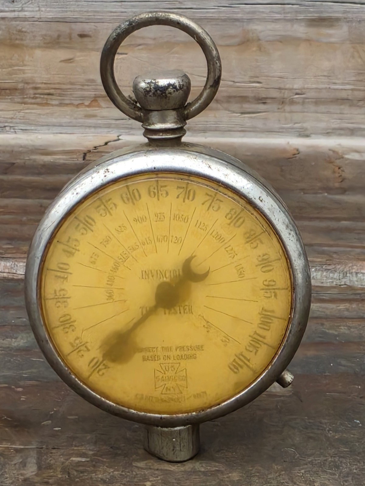 Antique 1930s US Gauge Co Invincible Tire Tester Gauge Patent Number Untested 