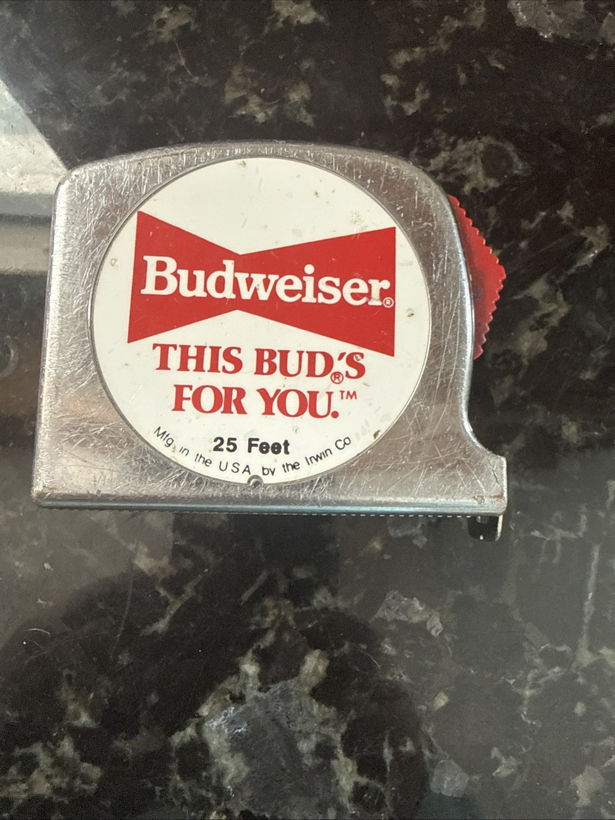 Vintage Budweiser 25’ Tape Measure Works Great