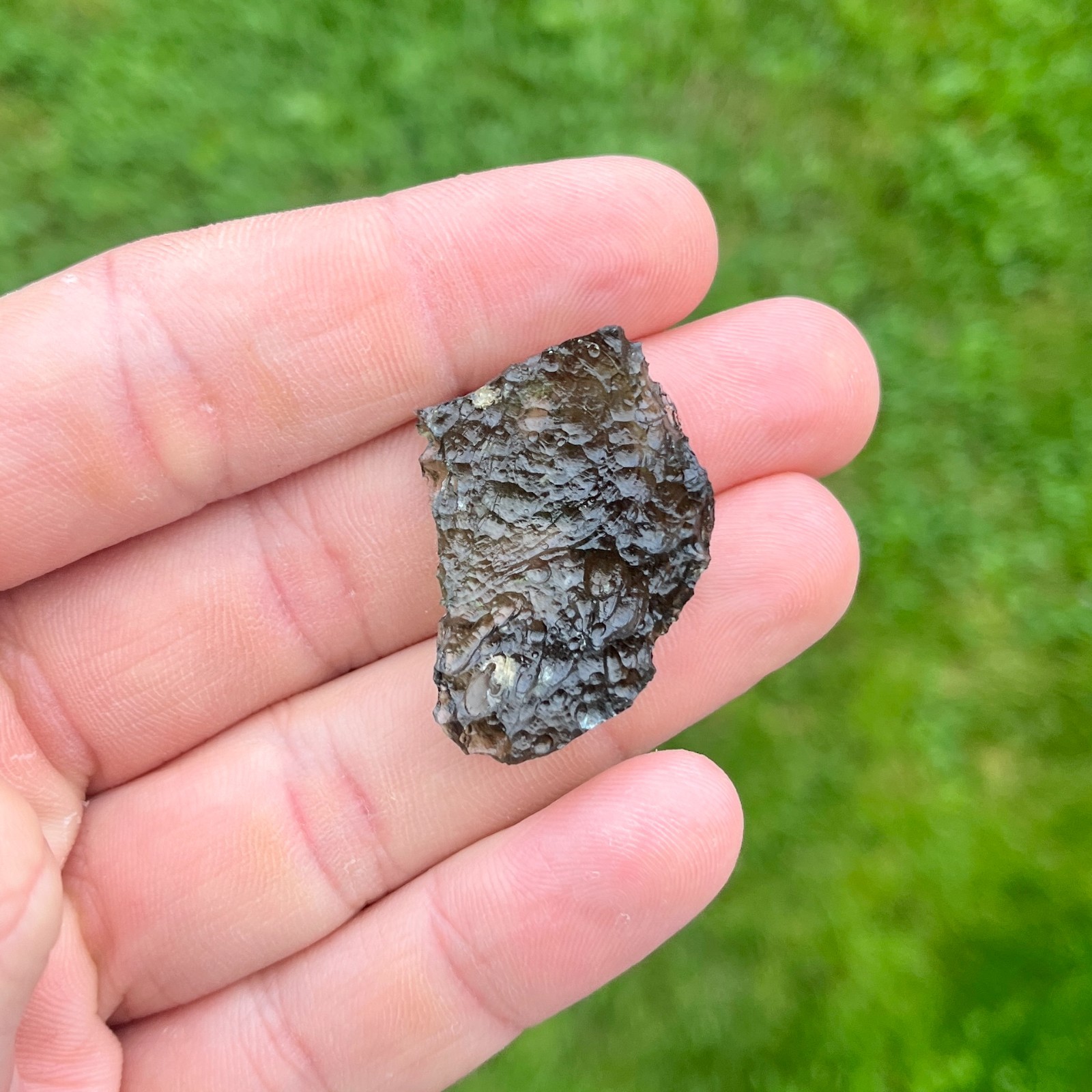 Moldavite 4,84 G (24,2 ct) From Czech republic