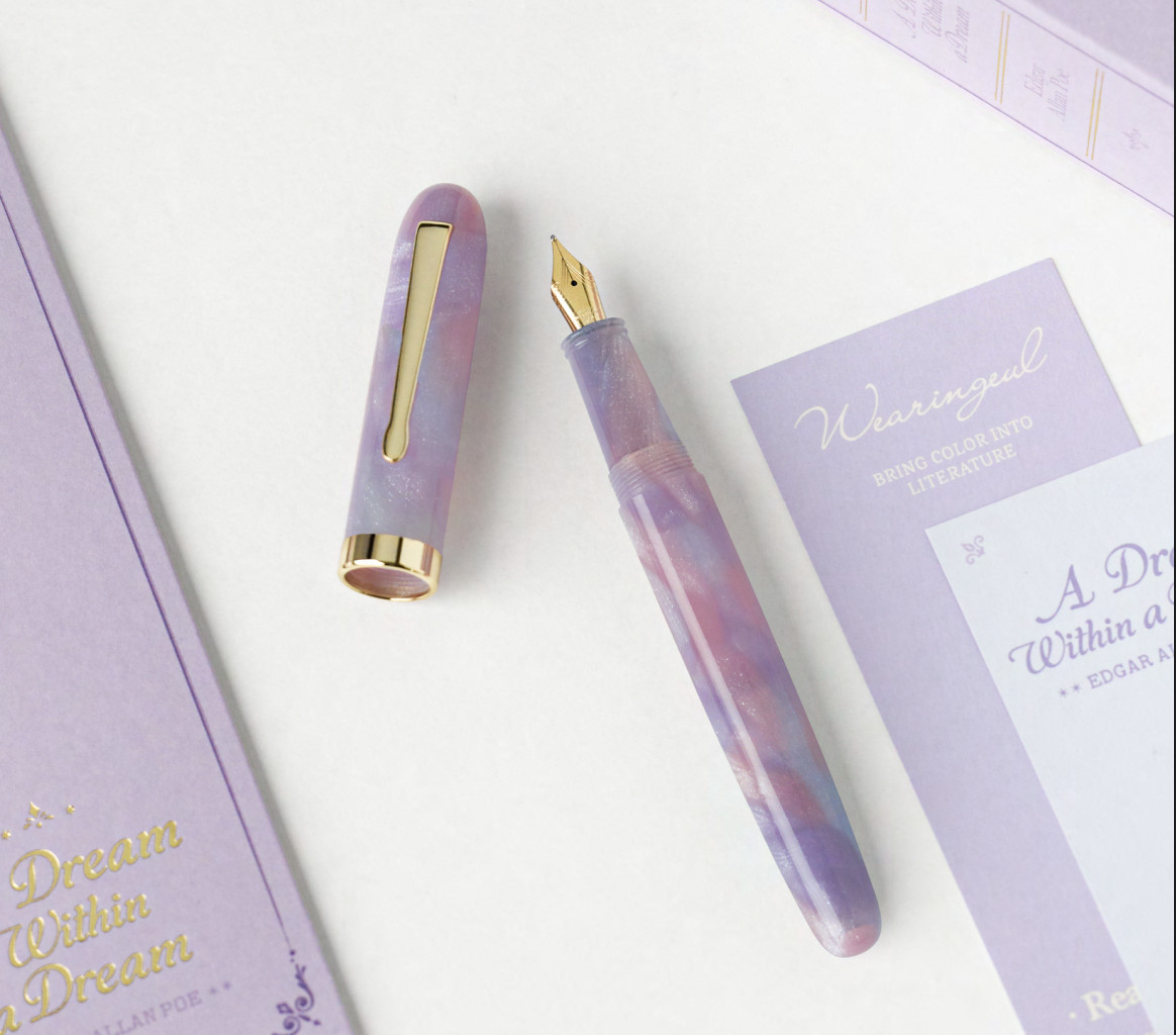 Wearingeul Preface Fountain Pen in A Dream Within a Dream with Gold Trim - Fine