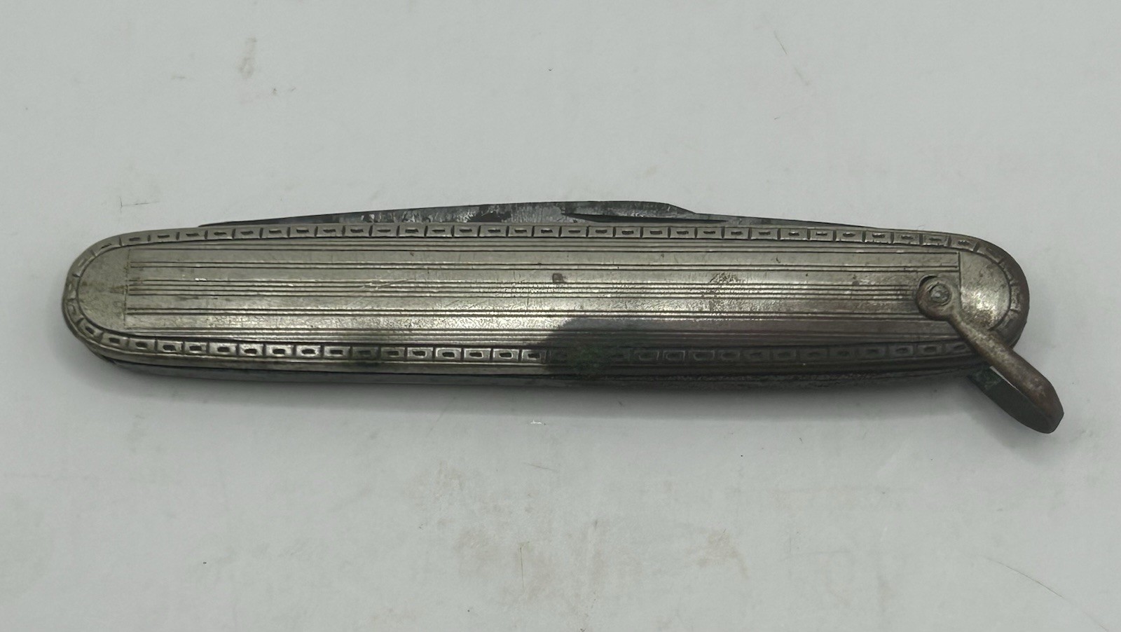 Rare Antique 1920s Challenge Cutlery Flylock Pocket Knife B'port CT For Repair