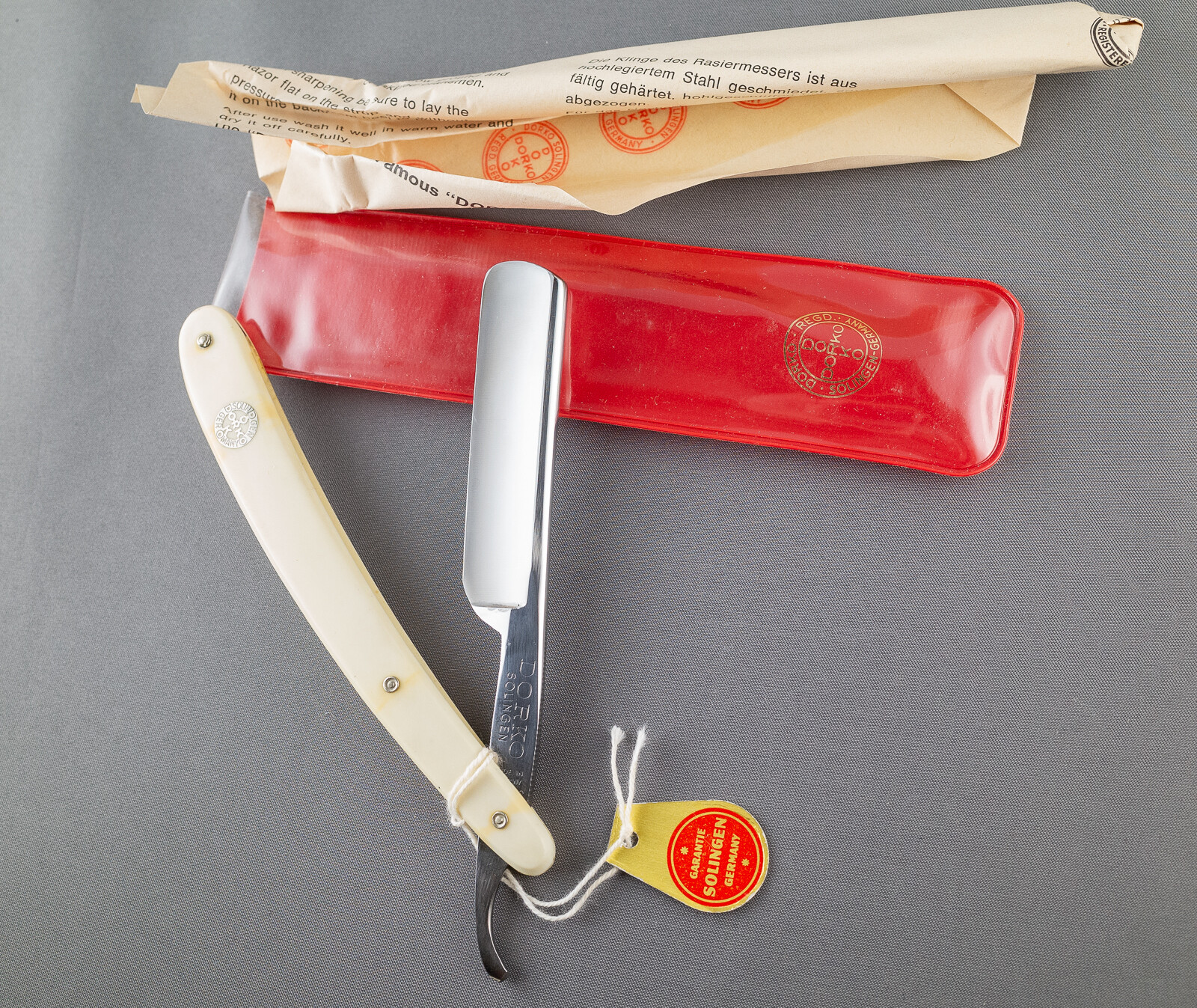 New Unused NOS Dorko 42 Solingen Straight Razor High Carbon Steel