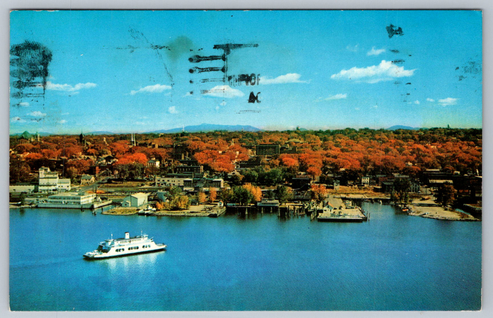 c1960s Burlington VT MV Adirondack Lake Champlain Postcard