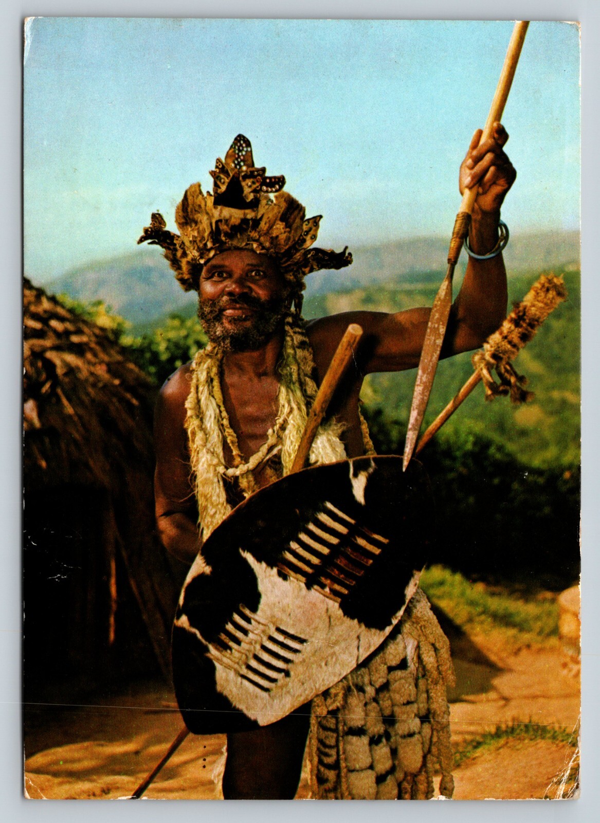 c1982 Happy Looking Man From S. Africa Zulu Chief 6x4