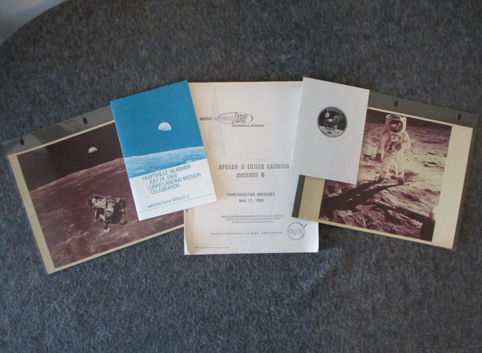 NASA MSFC APOLLO  11 LUNAR LANDING+TIMES(PRE/POST LAUNCH)+1st GEN PHOTOS+INVITES
