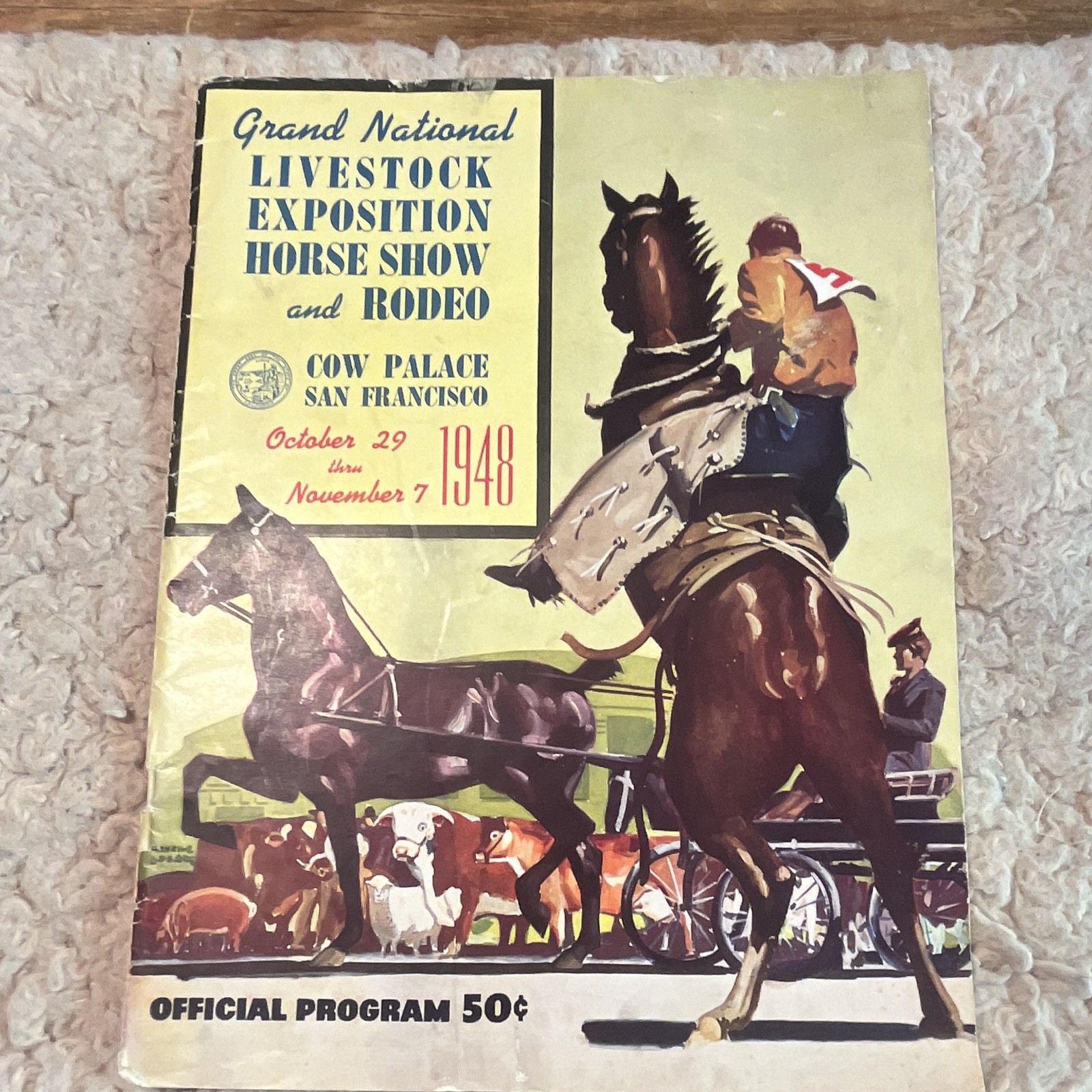 1949 Grand National Livestock Exposition Cow Palace SF Horse Show Rodeo Program