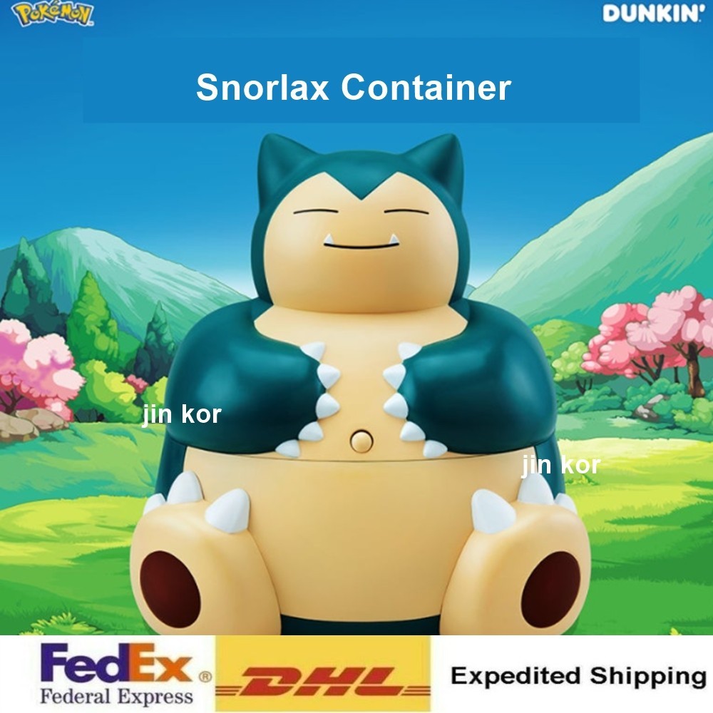 Pokemon Korea Snorlax Container Popcorn Bucket Dukin + Express