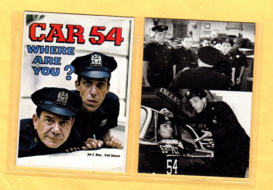 CAR 54 WHERE ARE YOU    TV SHOW   CUSTOM   NOVELTY TRADING CARD 2 CARDS